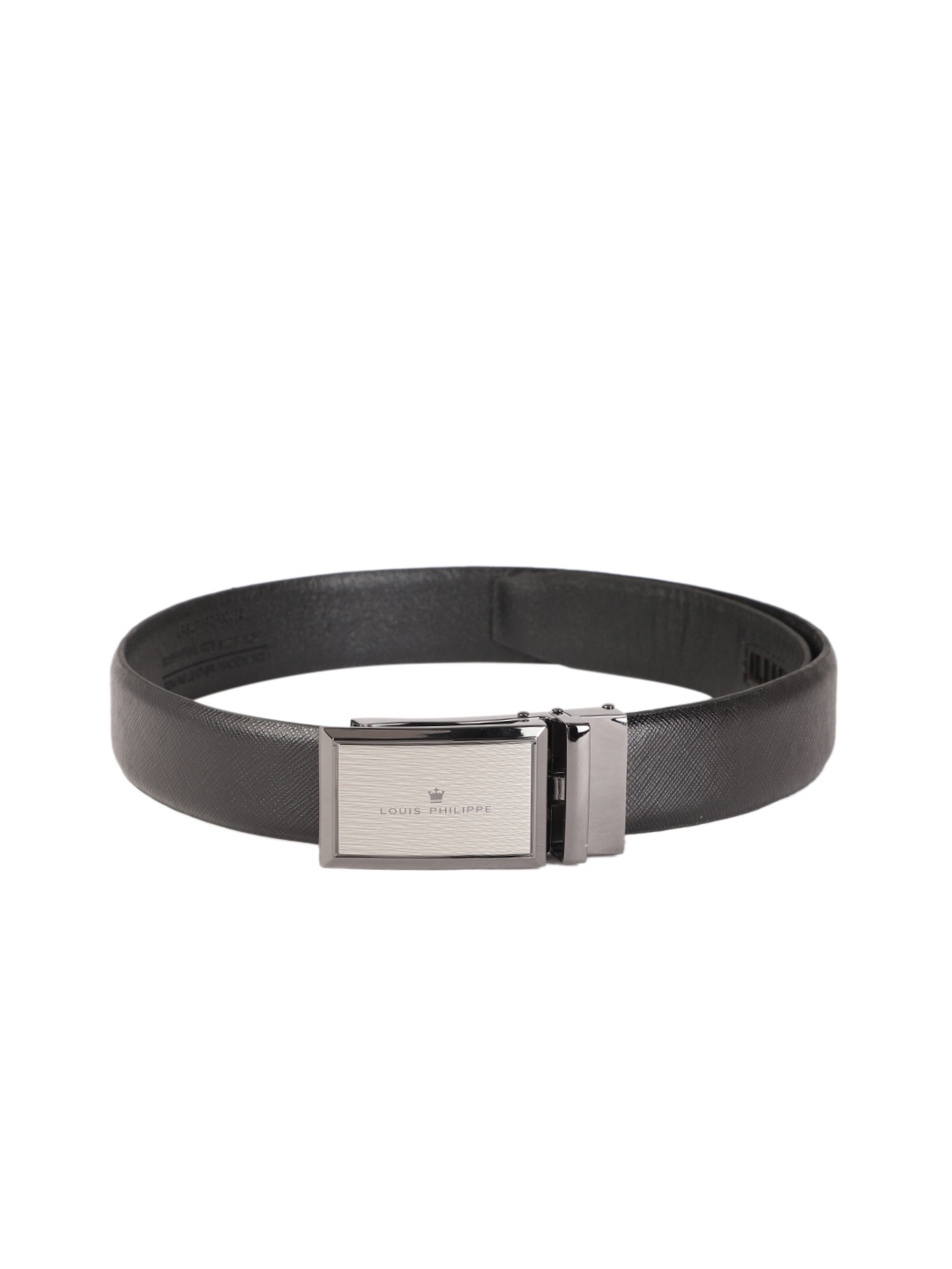

Louis Philippe Men Black Solid Leather Belt