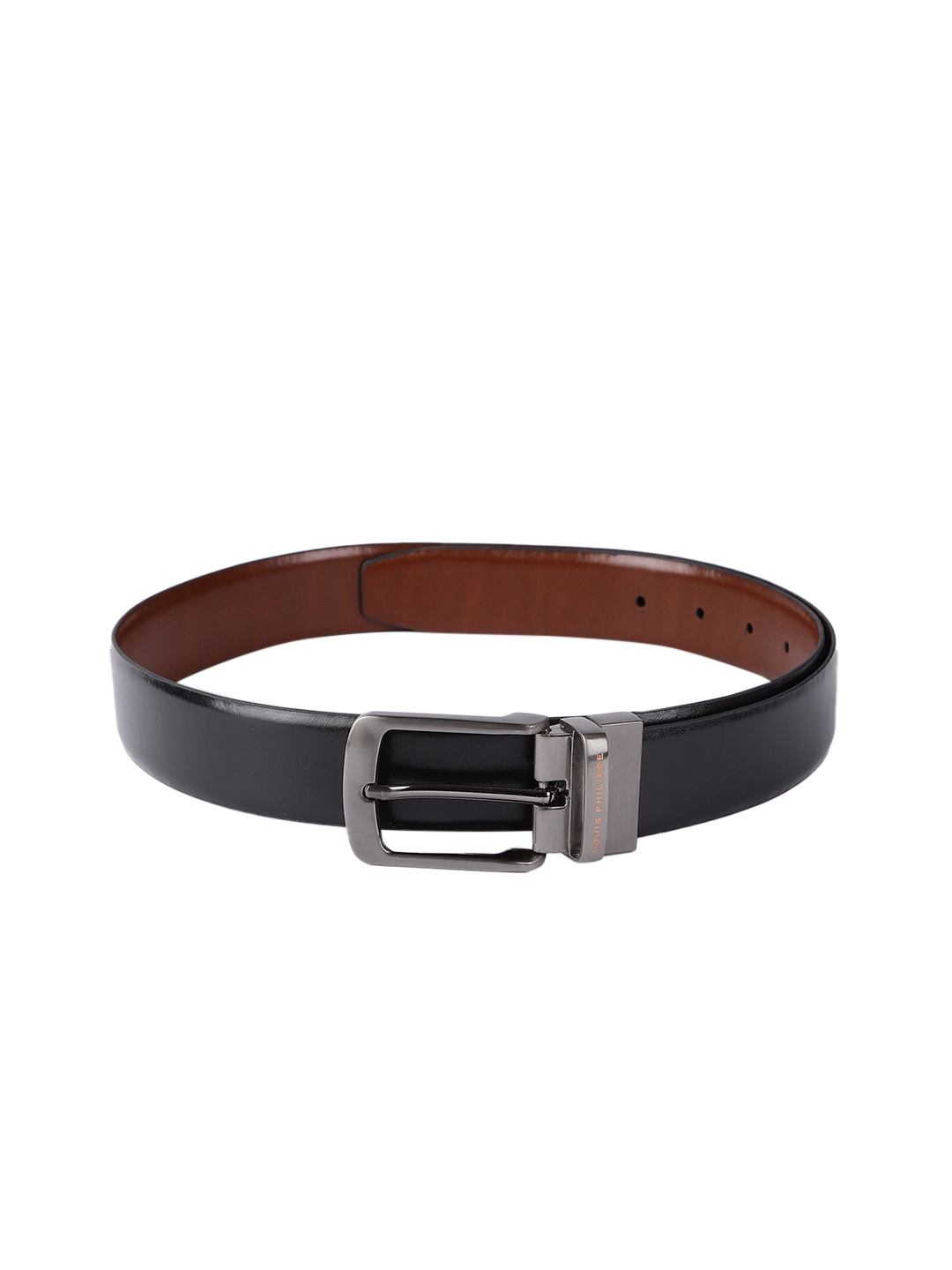 

Louis Philippe Men Brown & Black Reversible Leather Belt