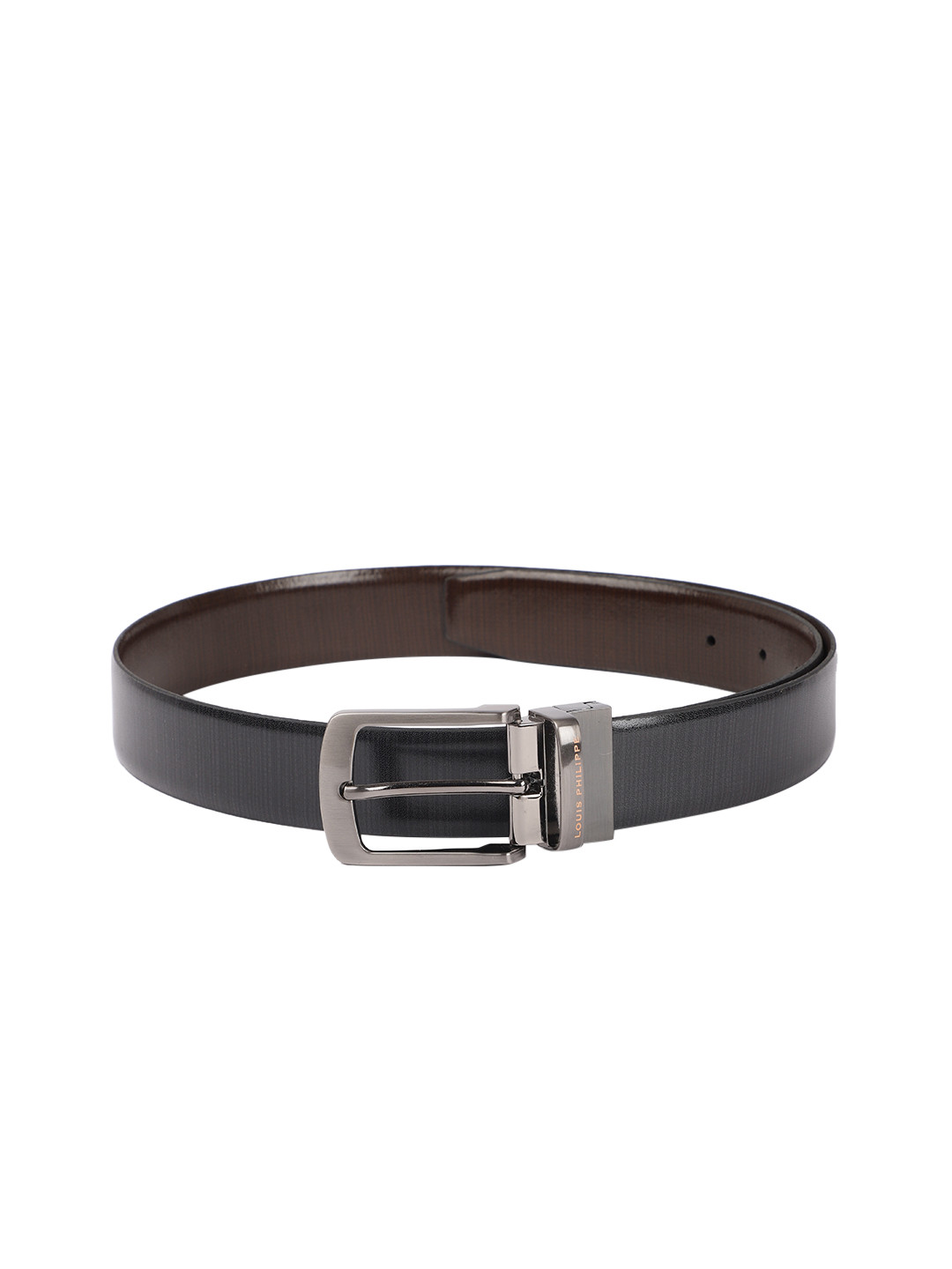 

Louis Philippe Men Black & Brown Solid Reversible Leather Belt