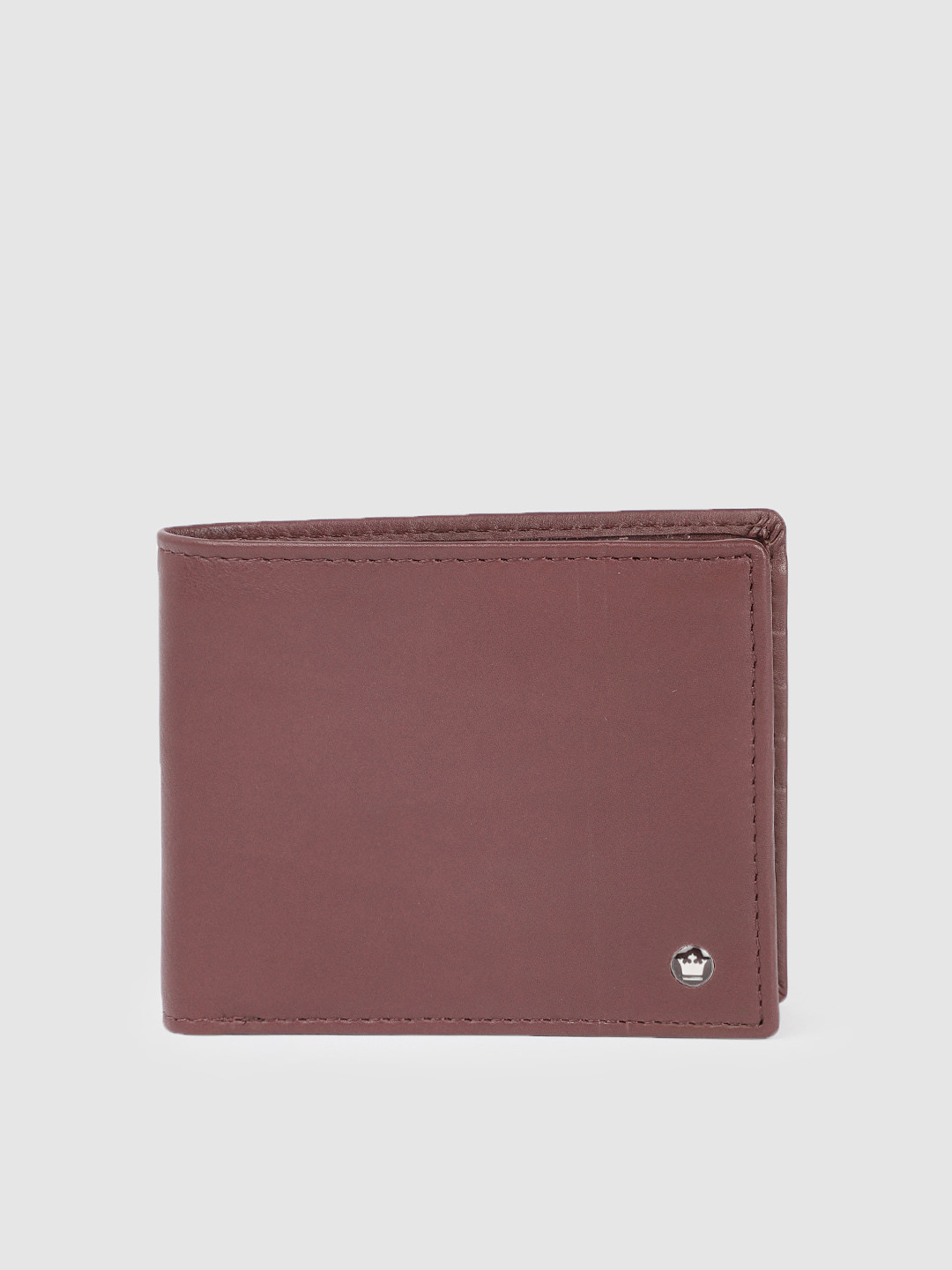 

Louis Philippe Men Brown Solid Leather Two Fold Wallet