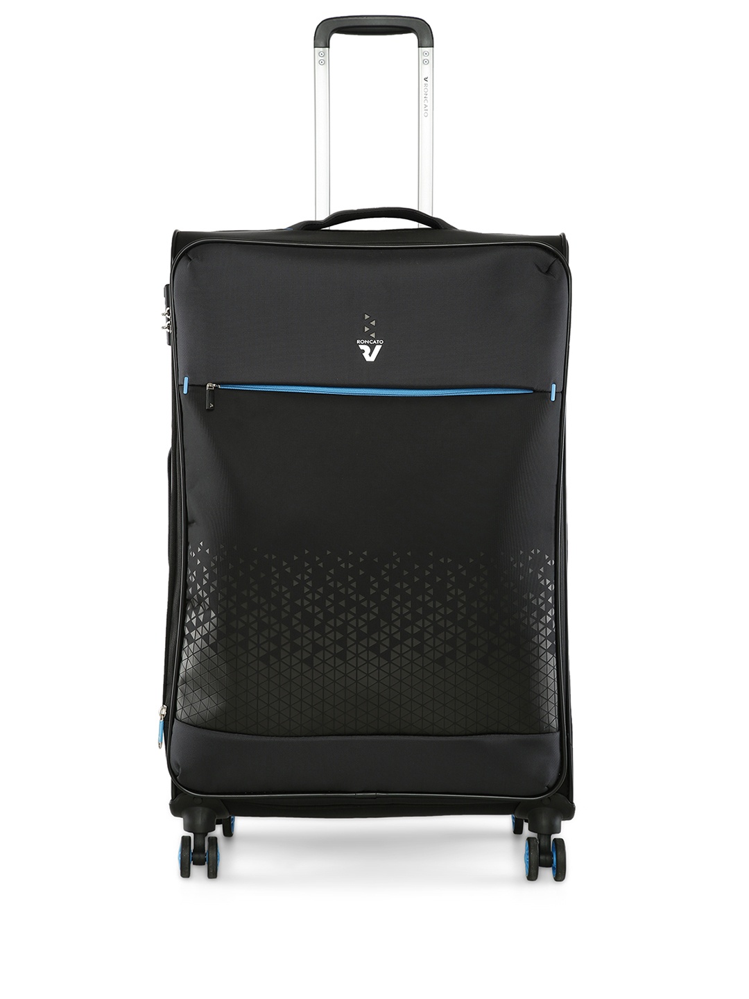 RONCATO CROSSLITE Range Nero Soft 30" Large Size Trolley, Black