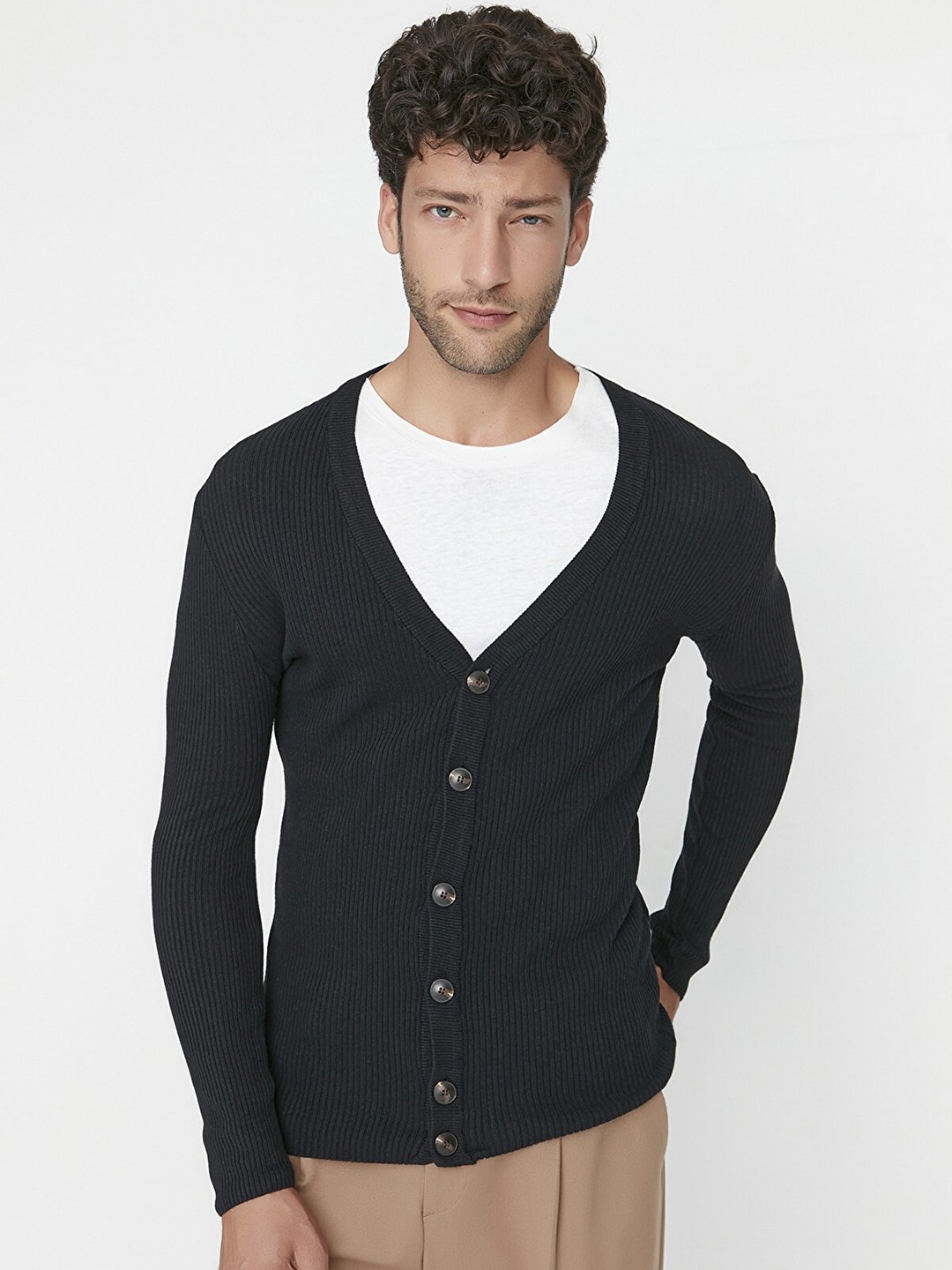 

Trendyol Men Black Cardigan