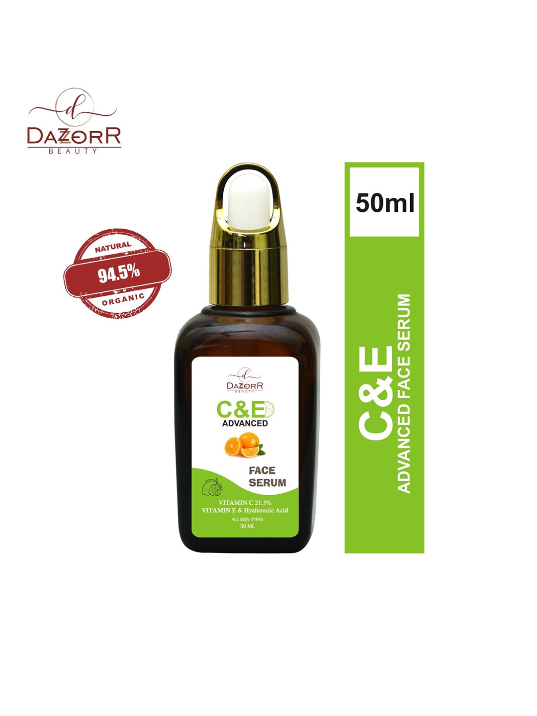 

DAZORR BEAUTY Kumkumadi Vitamin C & E Face Serum For Skin Whitening And Skin Purify,All Skin Type,50ml, Transparent