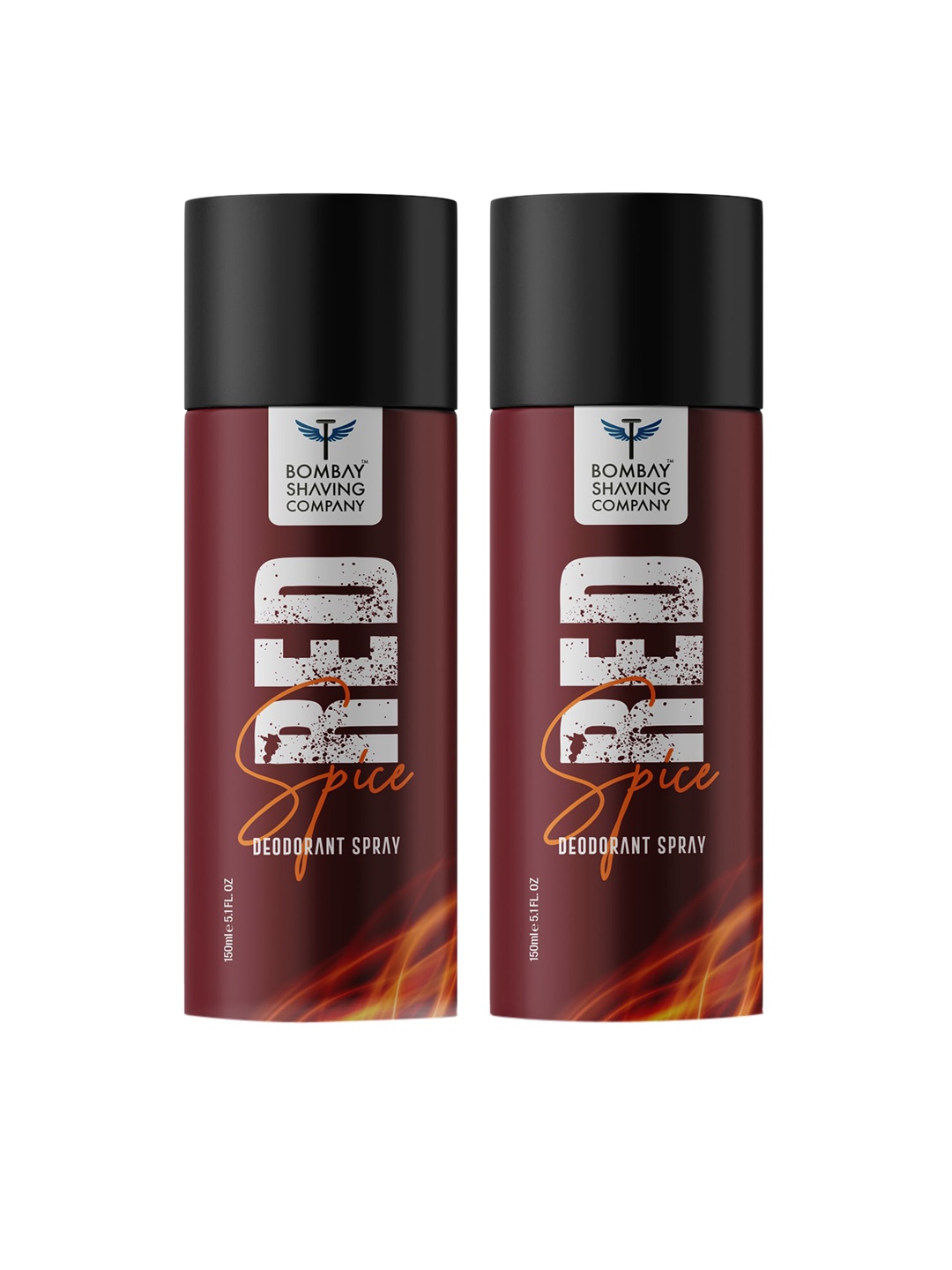 

Bombay Shaving Company Men Set of 2 Red Spice Odour Control Deodorant Spray - 150 ml each