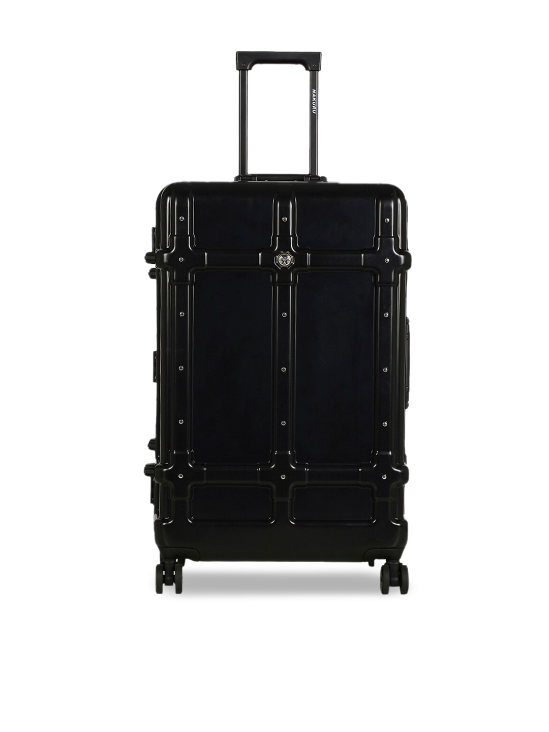 

NAKURU Black Solid Hard-Sided Large Trolley Suitcase