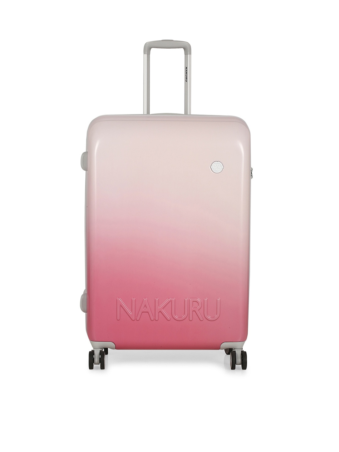 

NAKURU Ombre Print Hard Shell Large-Sided Trolley Suitcase, Pink