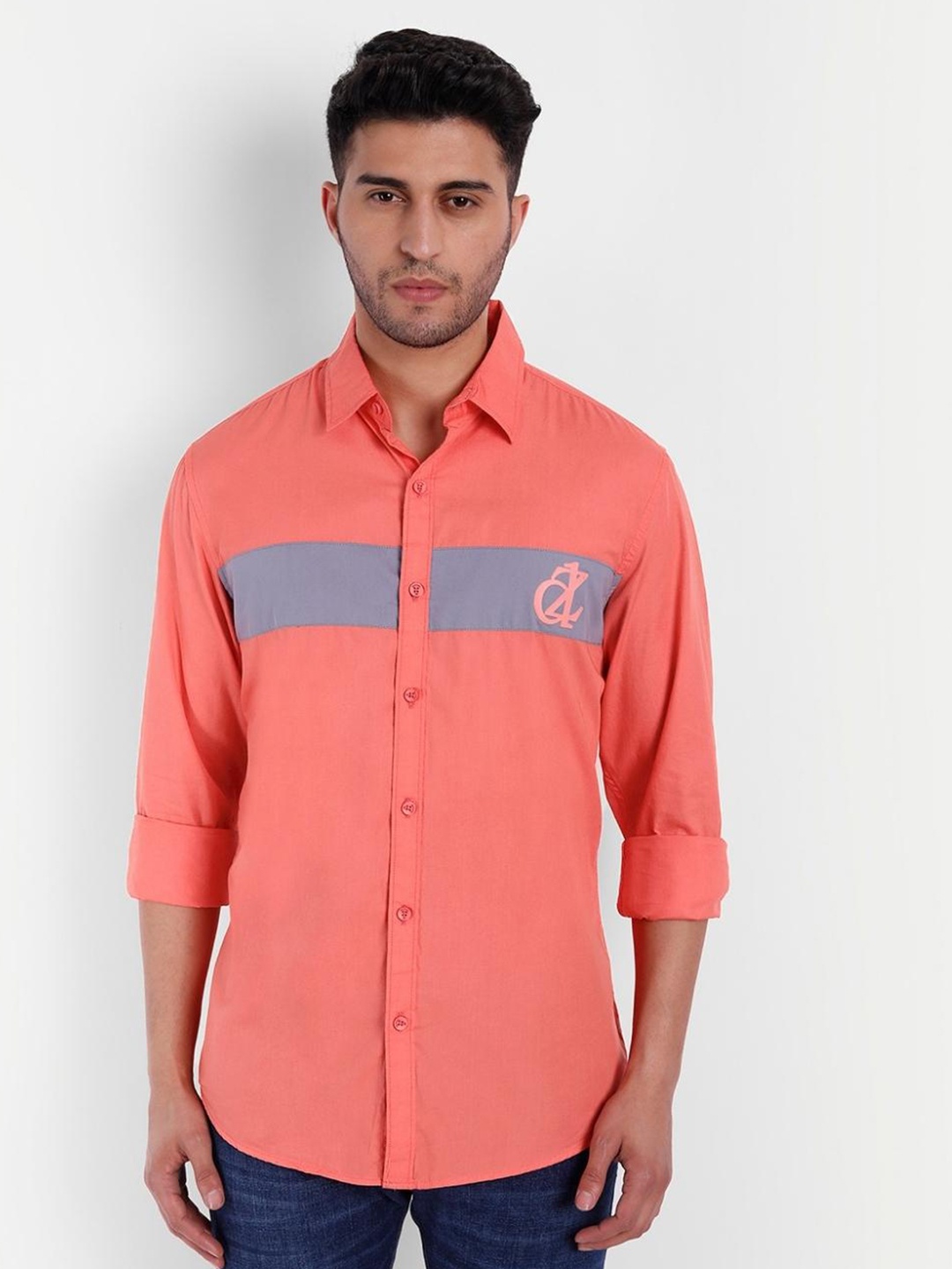 

DEZANO Men Mauve Comfort Casual Shirt