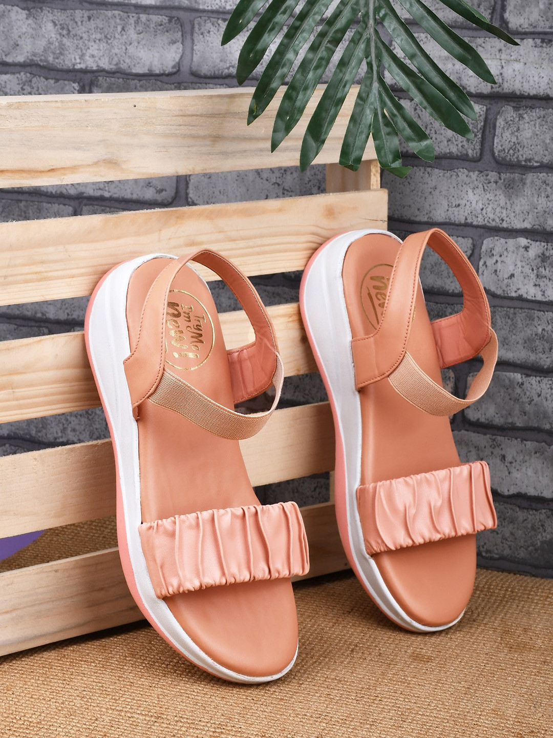 

Try Me Women Pink Open Toe Flats