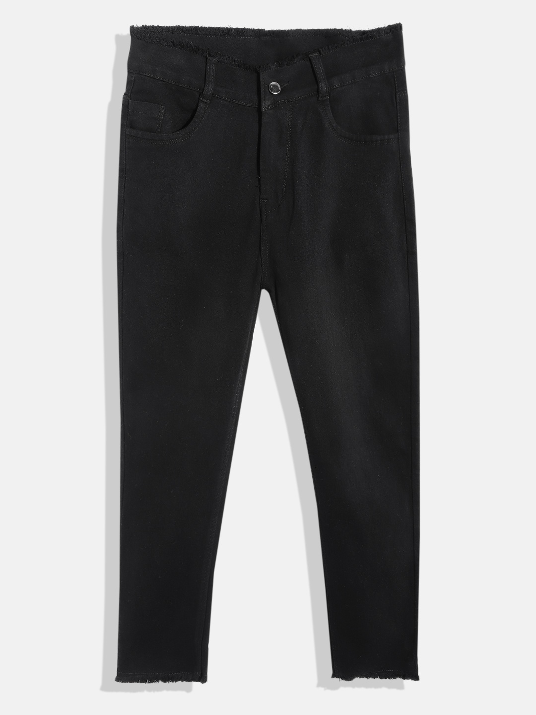 

MANZON Girls Black Slim Fit Stretchable Jeans