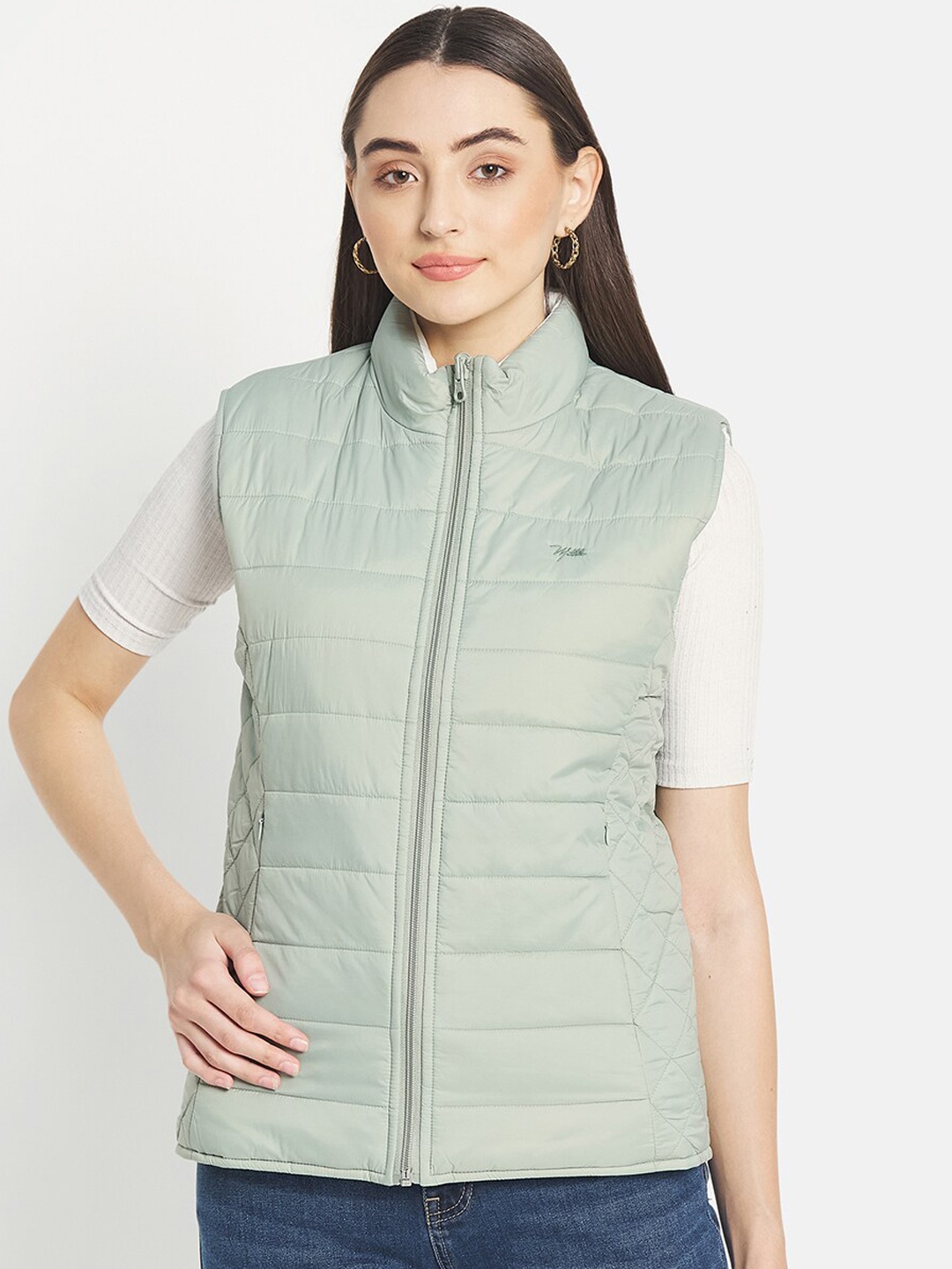

METTLE Women Green Puffer Jacket
