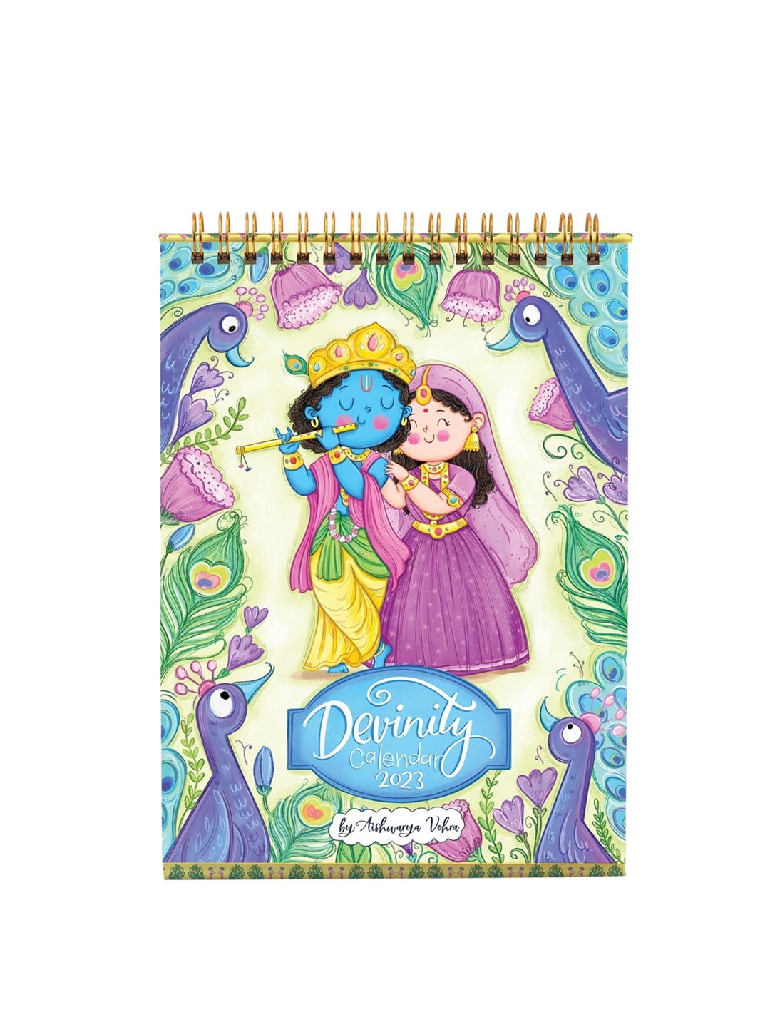 

happywagon Blue Printed 2023 Devinity Desk Calendar