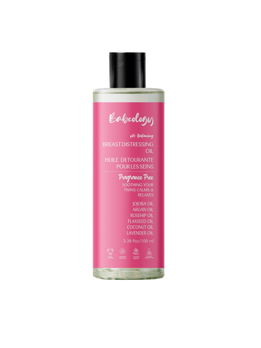 

BABEOLOGY Breast Distressing Oil-100ml, White