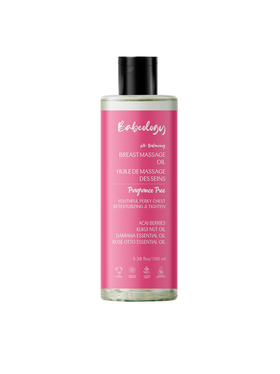 

BABEOLOGY Breast Massage Oil-100ml, White
