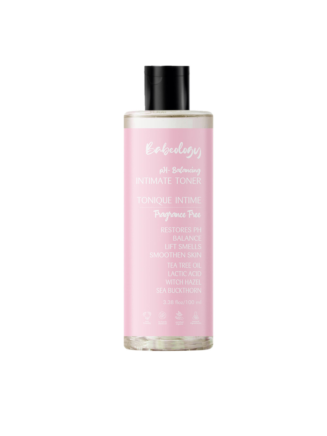 

BABEOLOGY pH-Balancing Intimate Toner with Tea Tree Oil & Lactic Acid - 100ml, Pink