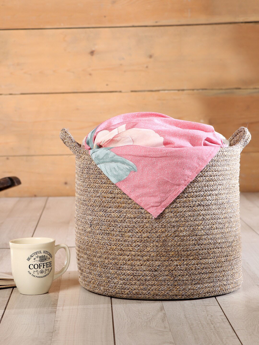 

Pano Beige Textured Round Bamboo Regalia Organisers