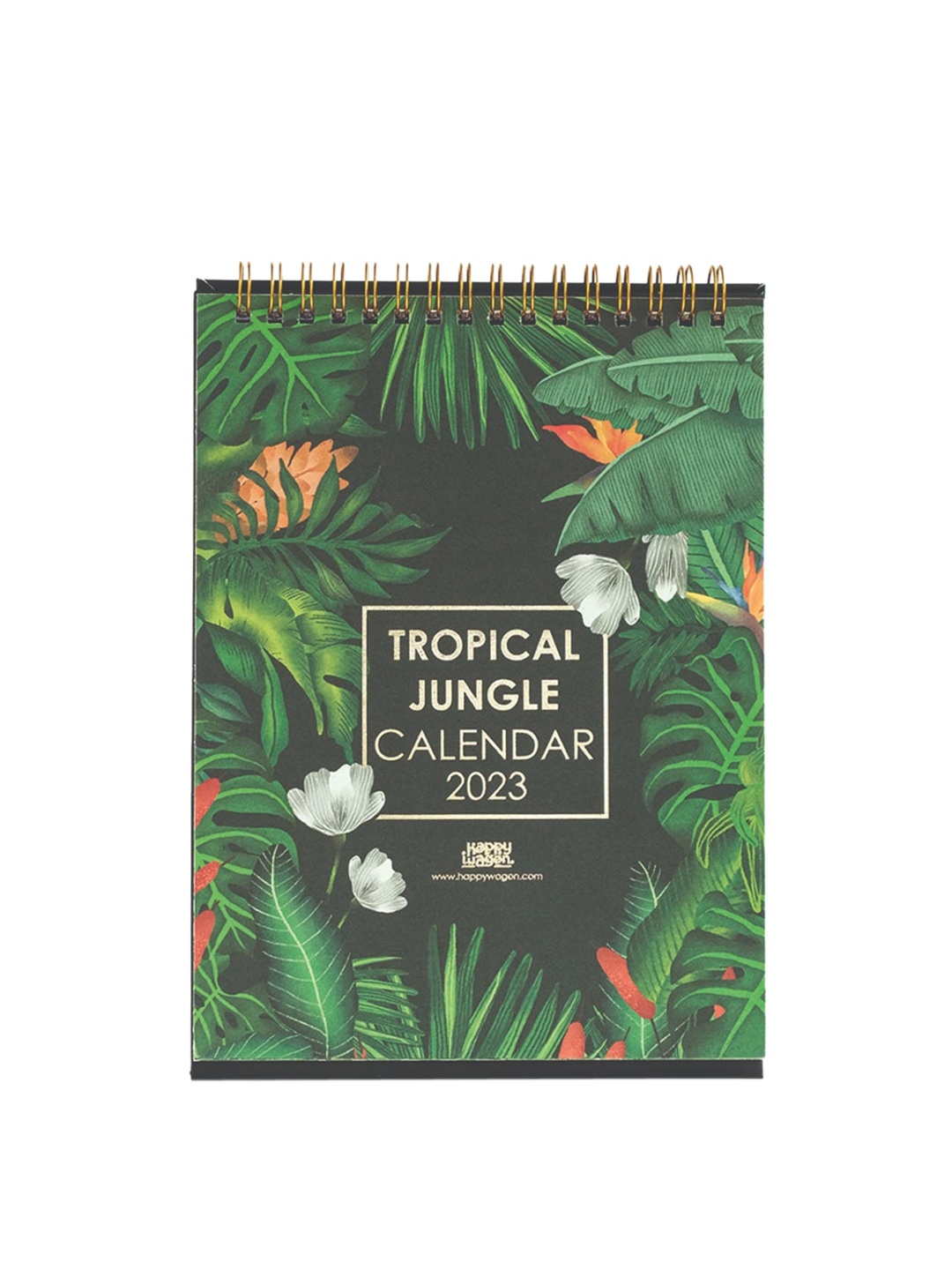 

happywagon Green Printed The Tropical Jungle Desk Calendar