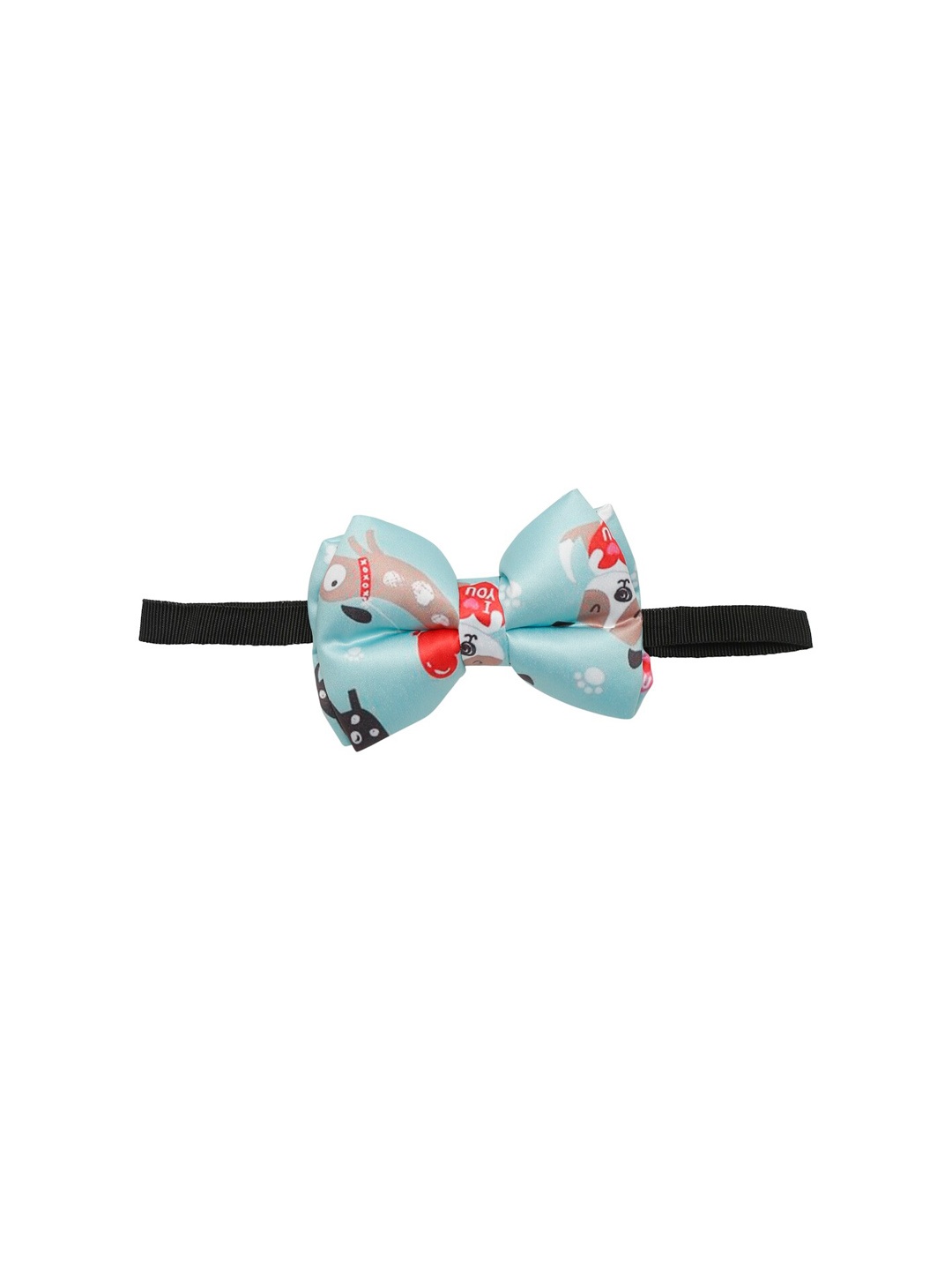 

WIGGLE TWIDDLE Blue Self-Design Dog Collar