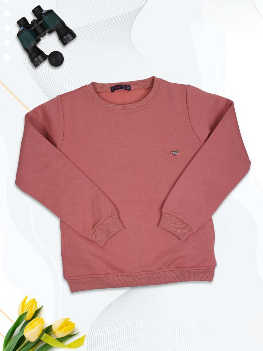 

Ziama Girls Onion Pink Solid Sweatshirt