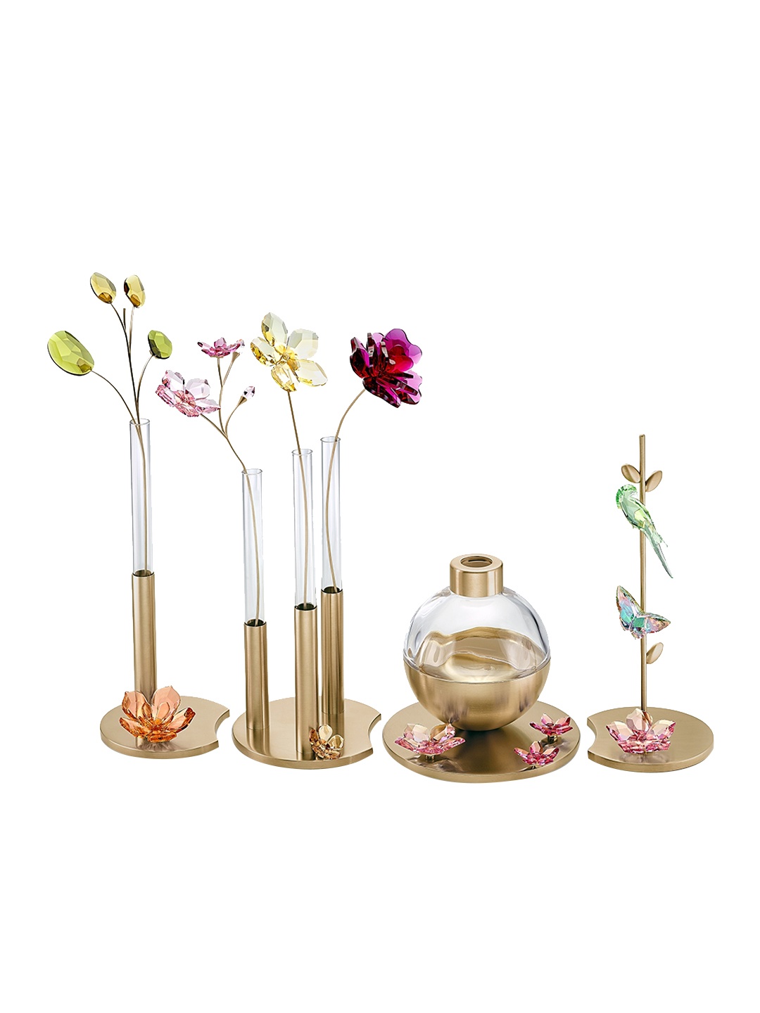 

SWAROVSKI Gold-Colored Solid Decor Stands Showpieces