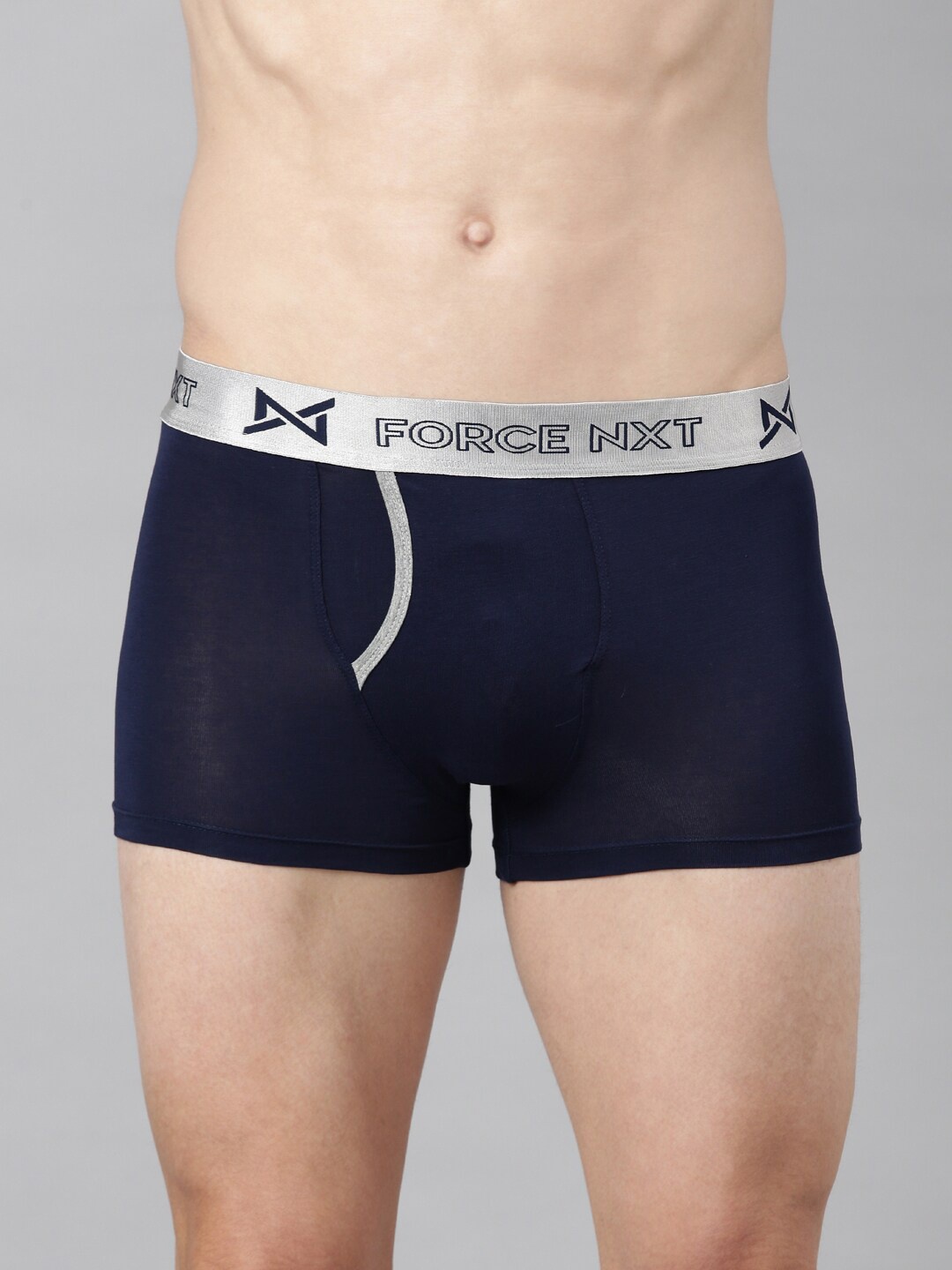

Force NXT Men Supima Cotton Premium Assorted Trunk, Navy blue