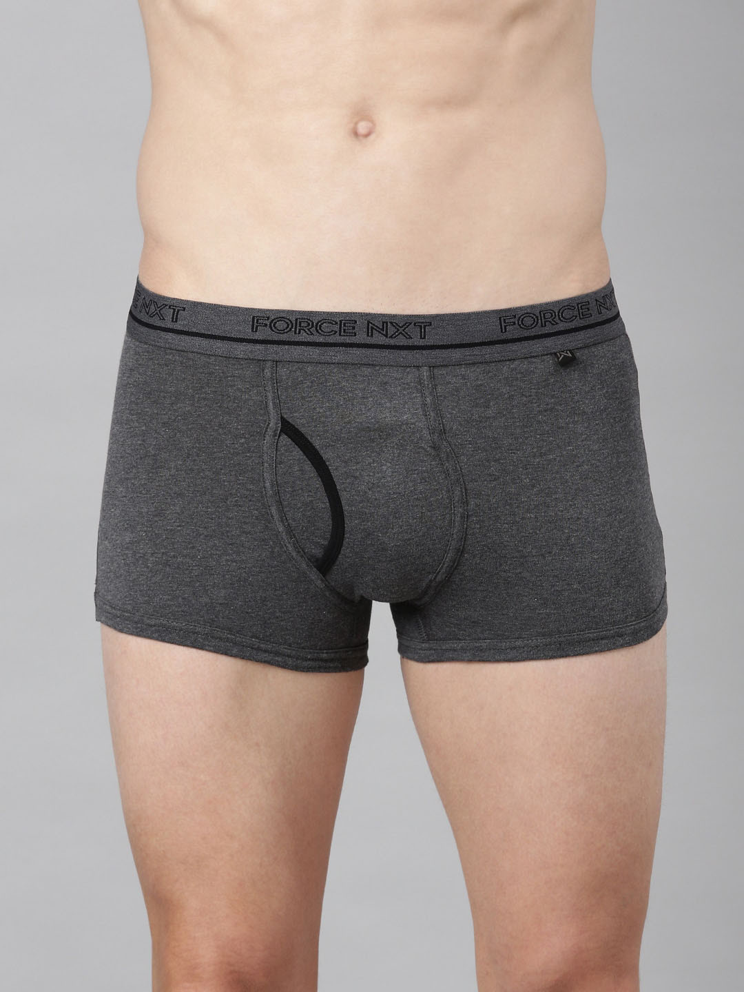 

Force NXT Men Charcoal Solid Cotton Trunk