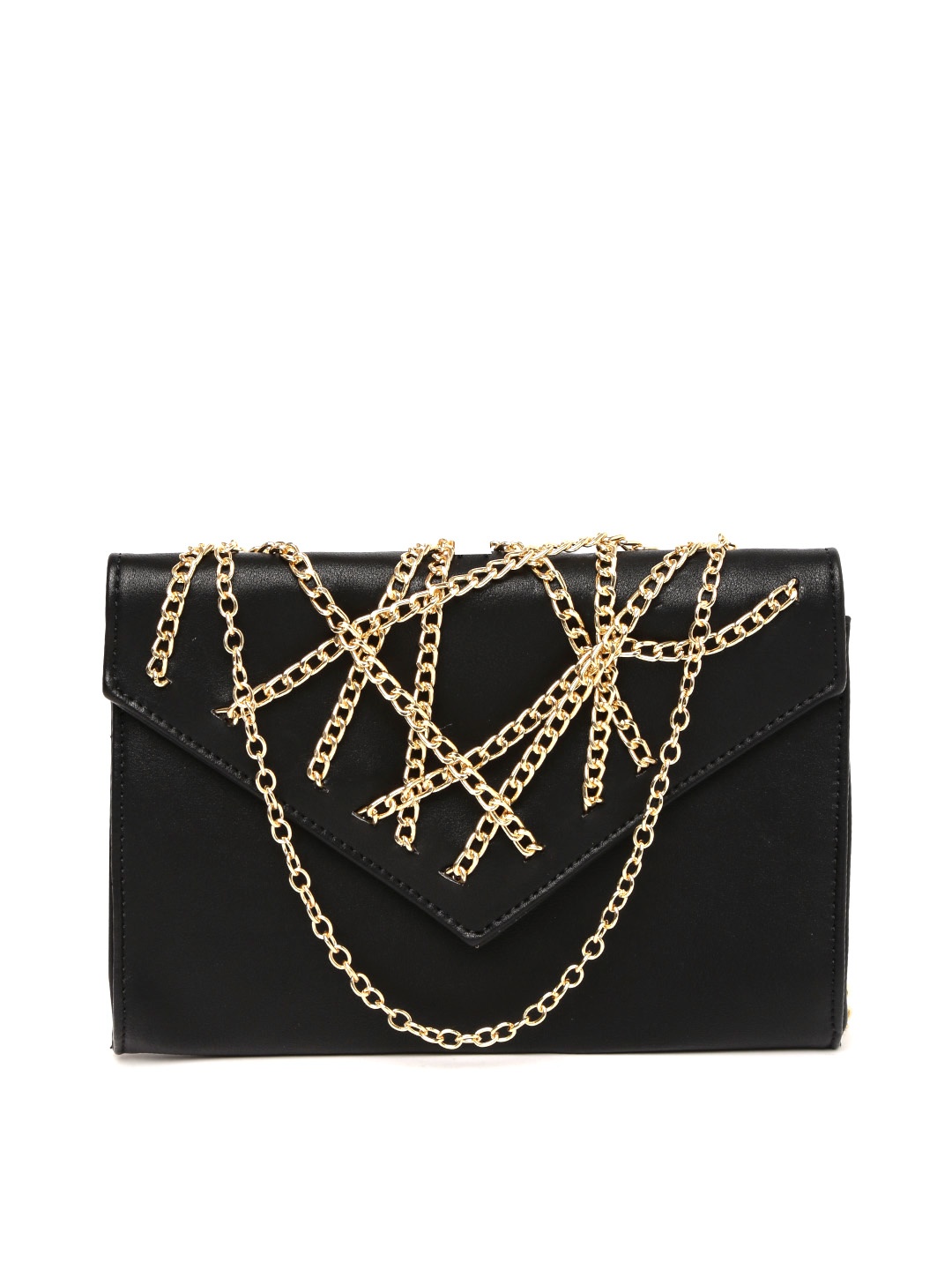

ToniQ Black Envelope Clutch with Chain Strap