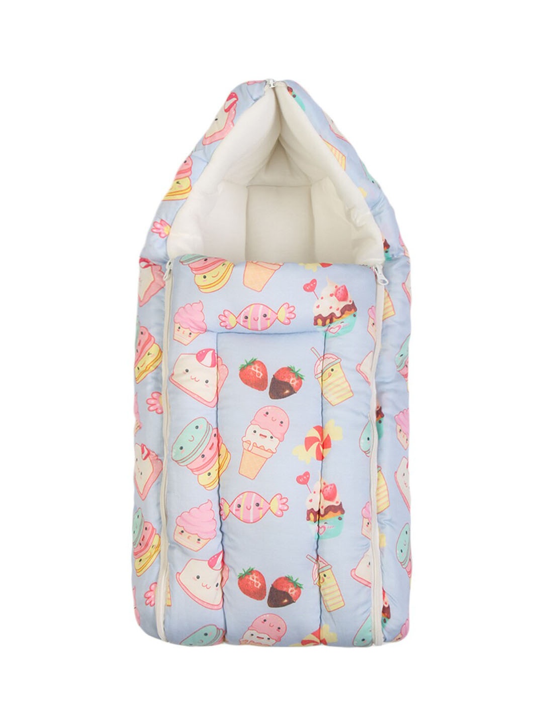 

Enfance Infant Blue Printed Cotton Sleeping Bag