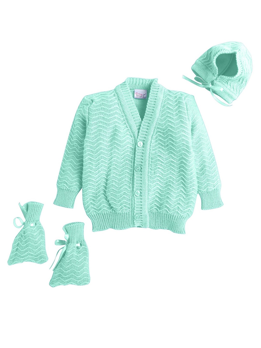 

Little Angels Unisex Kids Green Cardigan