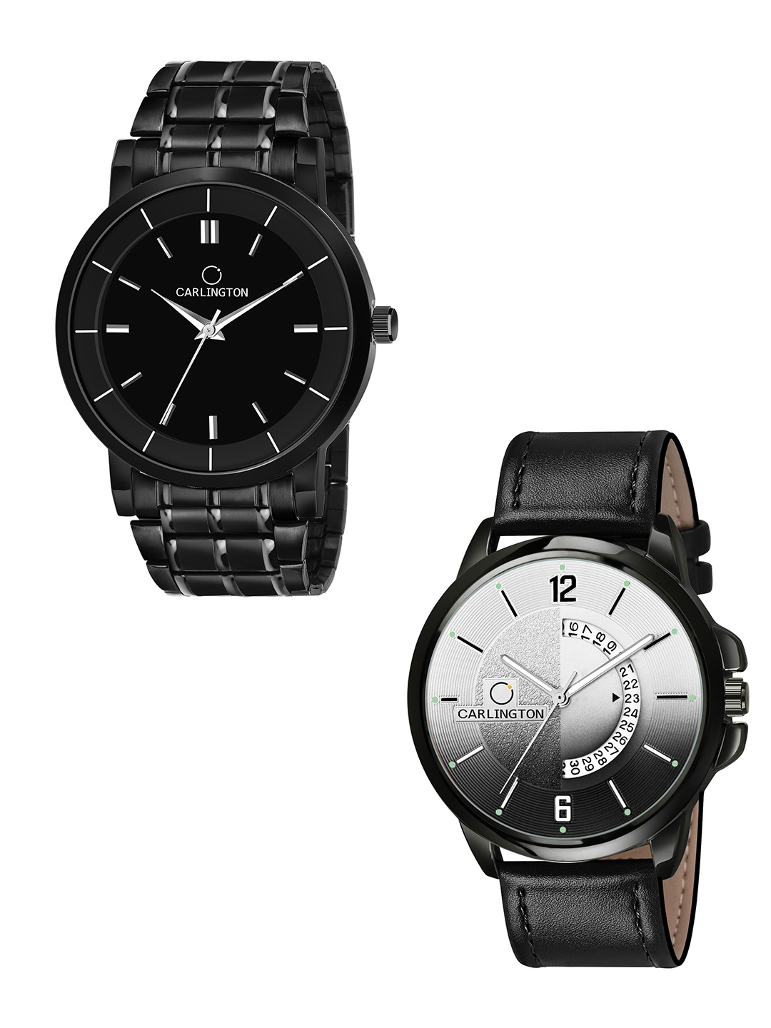 

CARLINGTON Men Black Dial Analogue Combo Watch