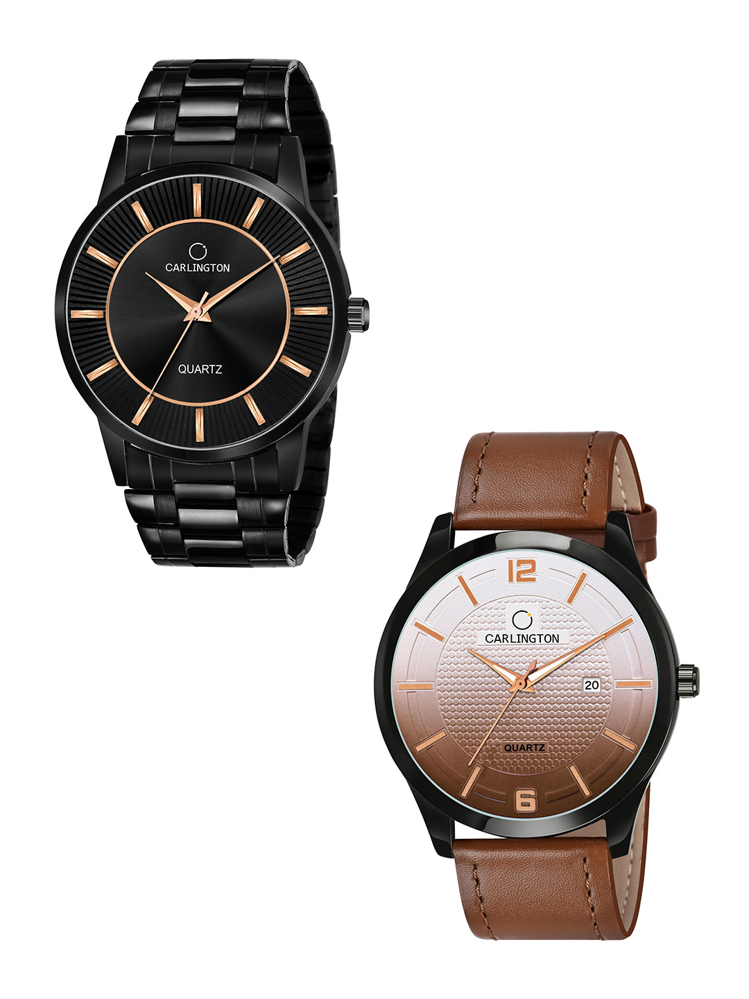 

CARLINGTON Men Black Dial Analogue Combo Watch