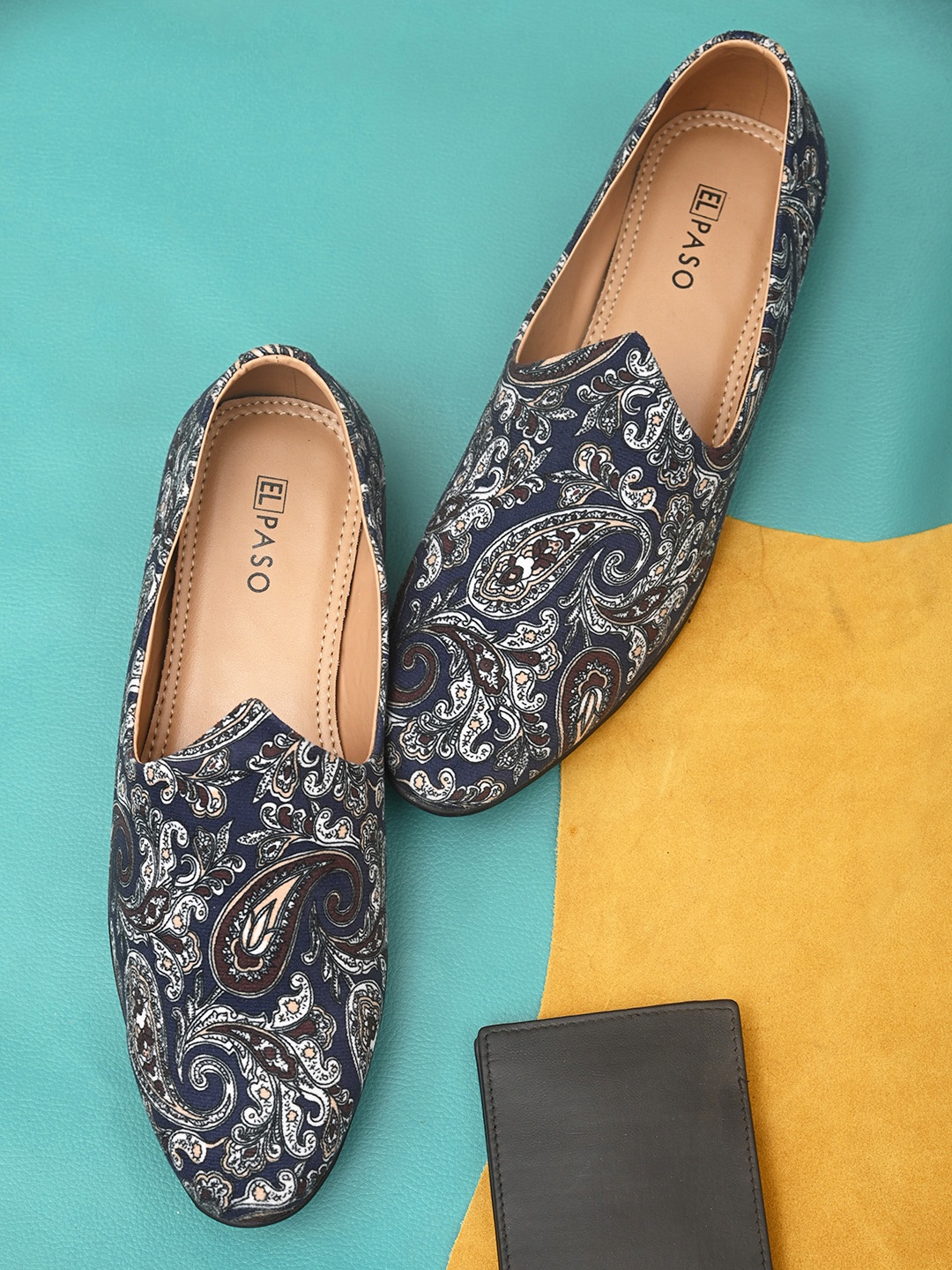 

El Paso Men Blue Printed Slip-On Sneakers