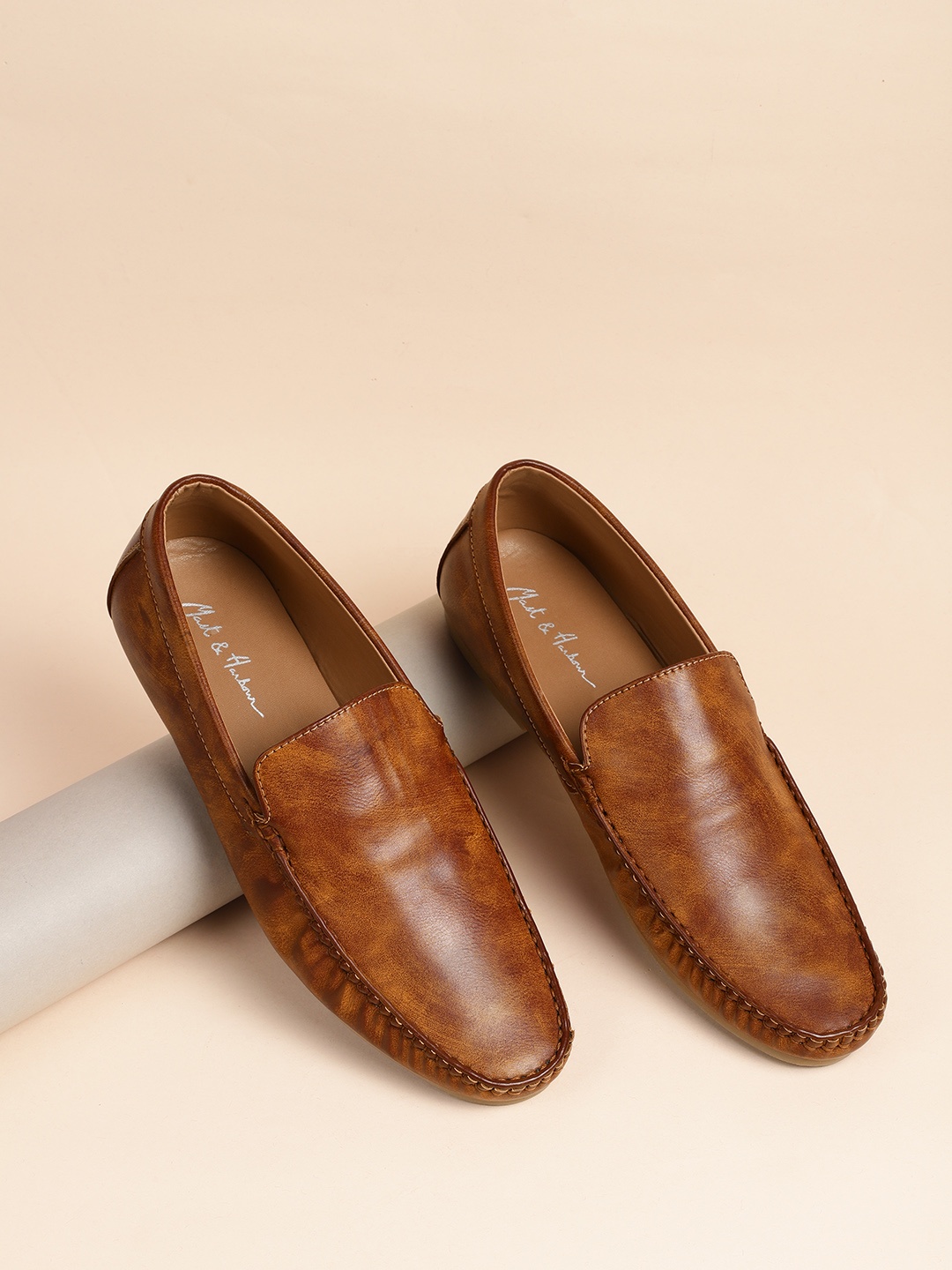 

Mast & Harbour Men Tan Brown Loafers