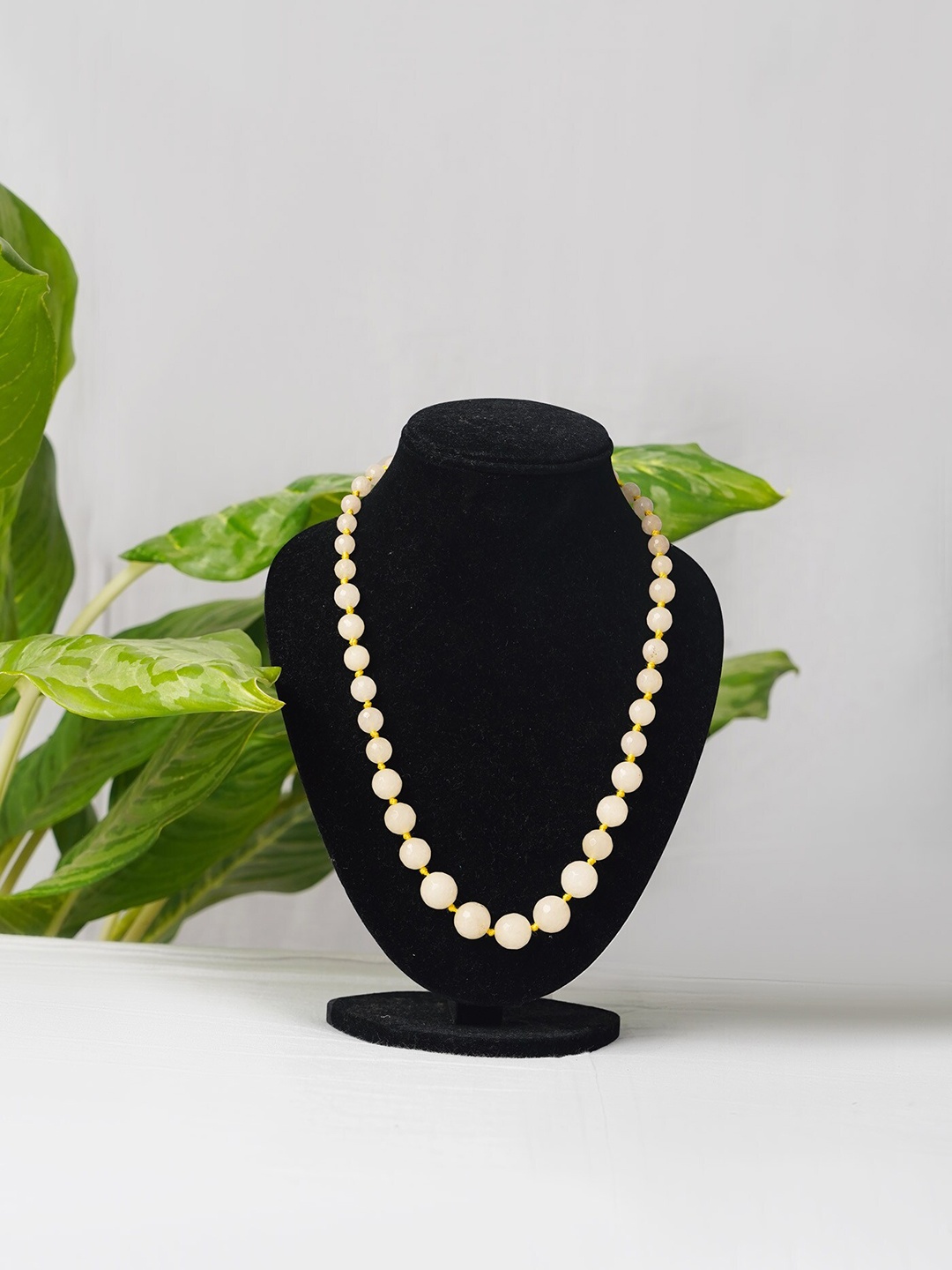 

Unnati Silks Yellow Artifical Beaded Necklace