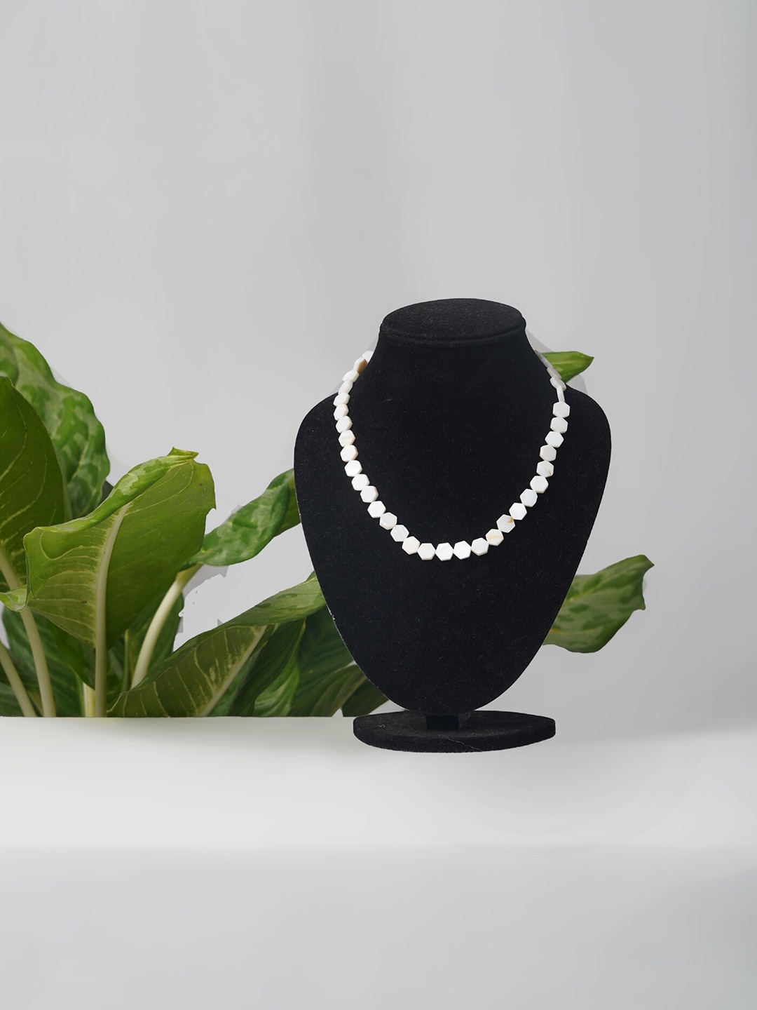 Unnati Silks Women White Amravati Ocean Beads Necklace