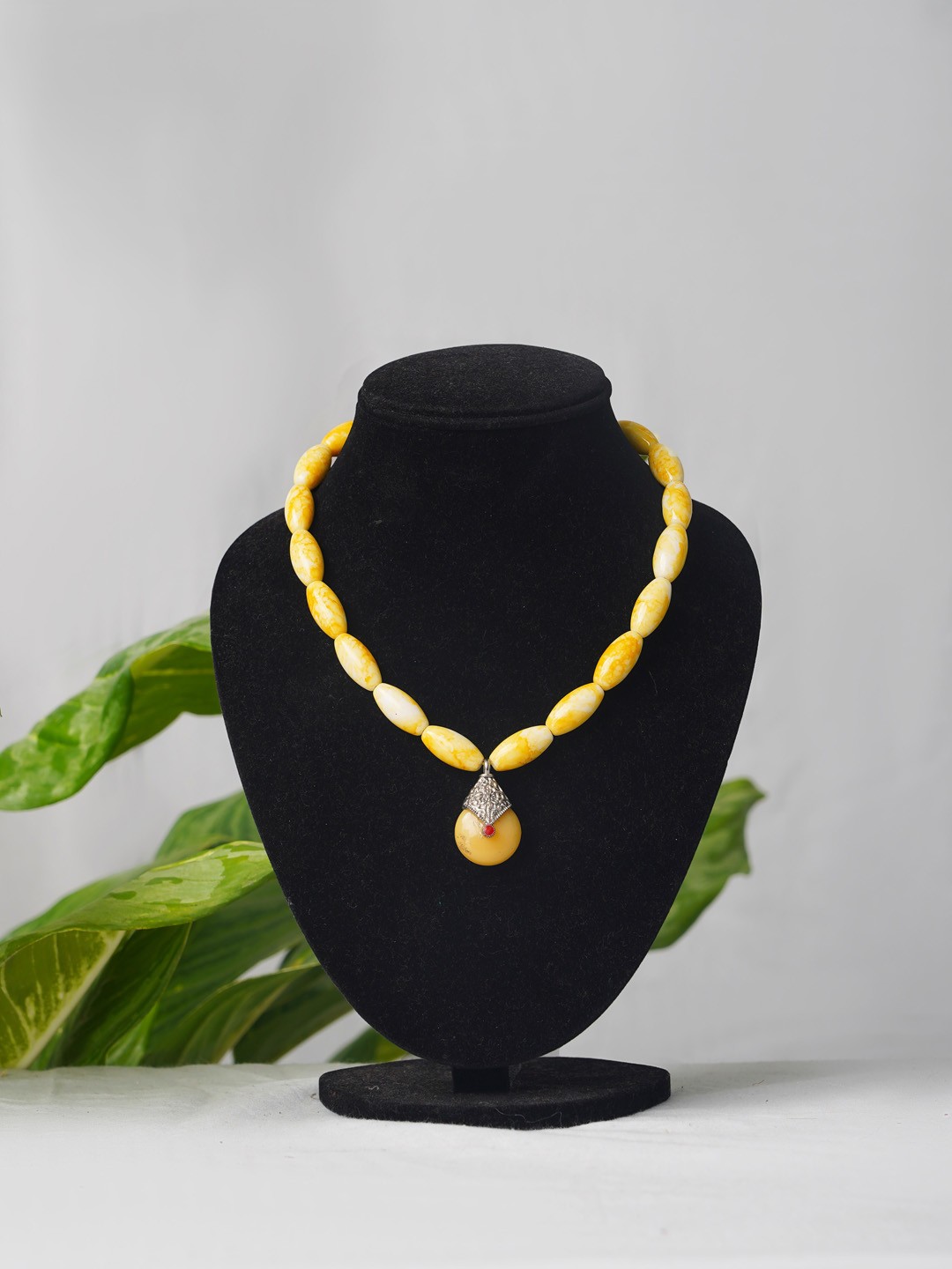 

Unnati Silks Yellow Amravati Ocean Beads Necklace