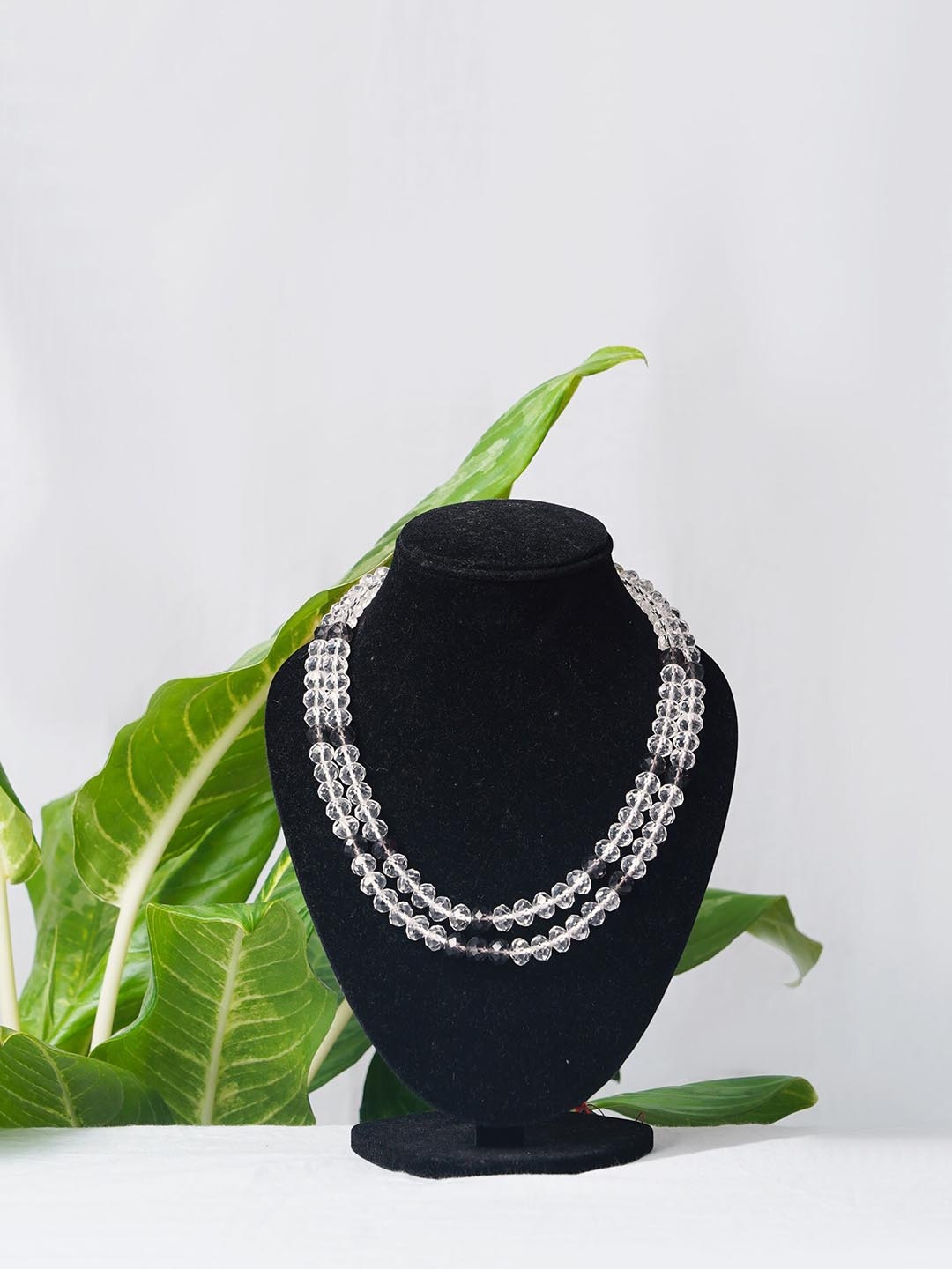 

Unnati Silks Women White & Grey Layered Necklace