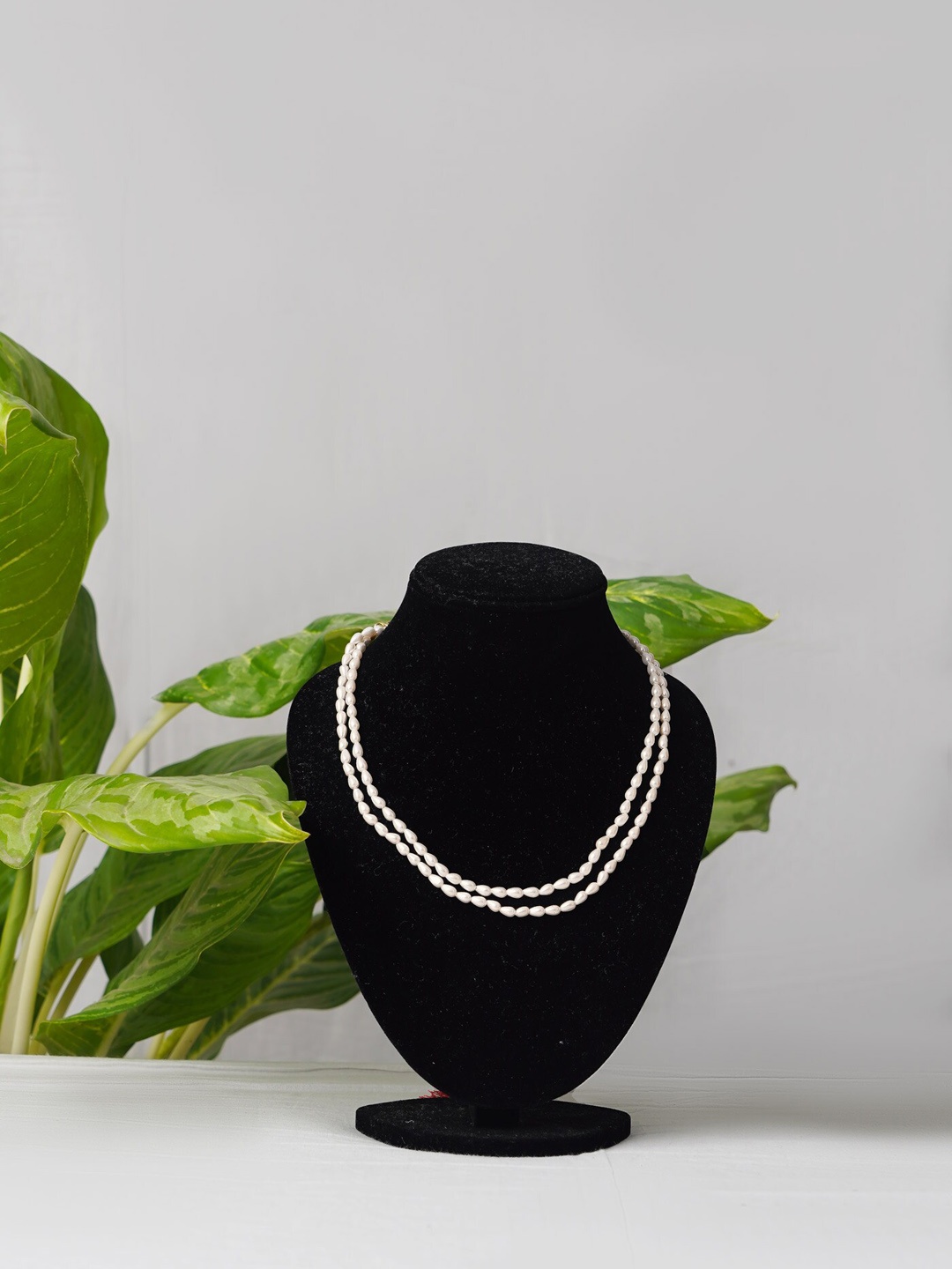 

Unnati Silks White Amravati Ocean Beads Layered Necklace