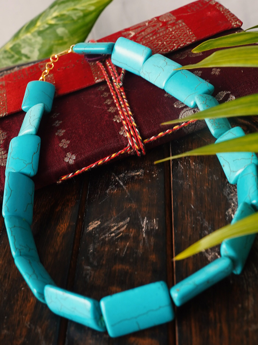 

Unnati Silks Women Blue Beads Necklace