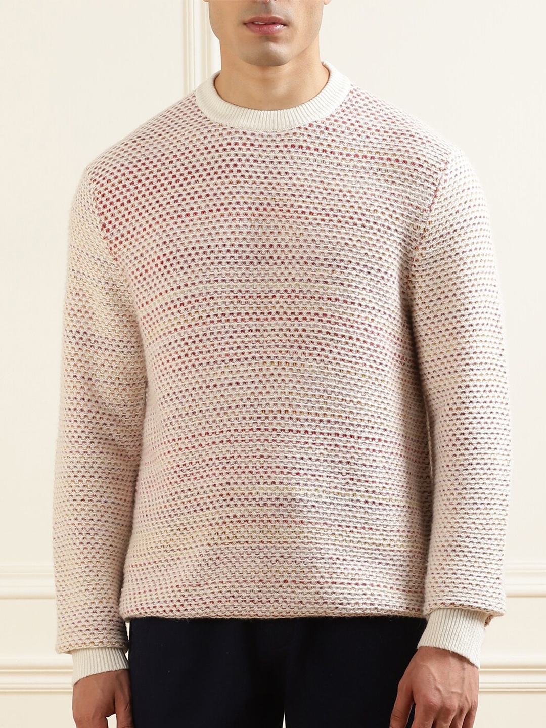 

Ted Baker Men Pink Ribbed Pullover