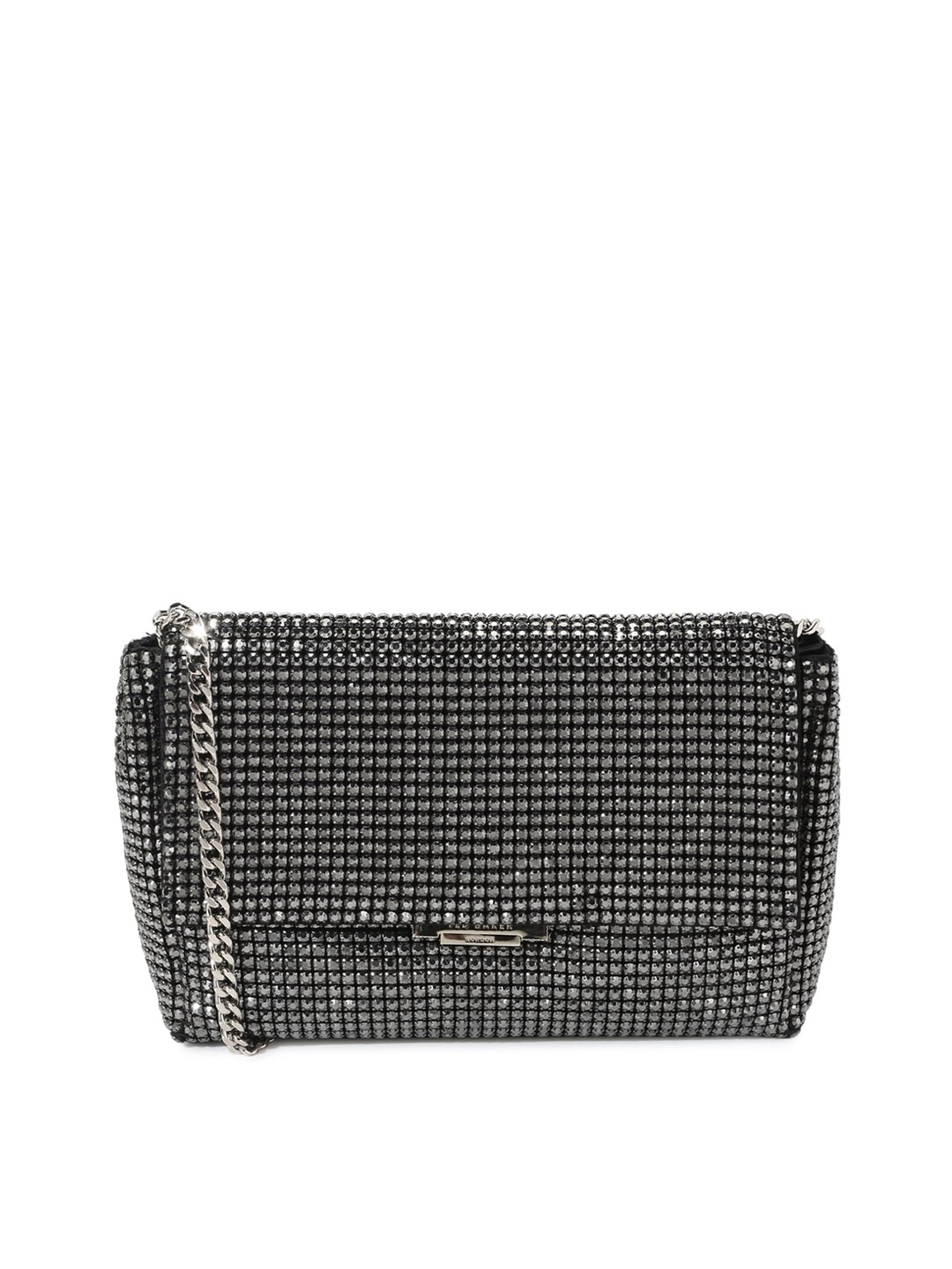 

Ted Baker Black PU Crystals Mini Clutch Bag