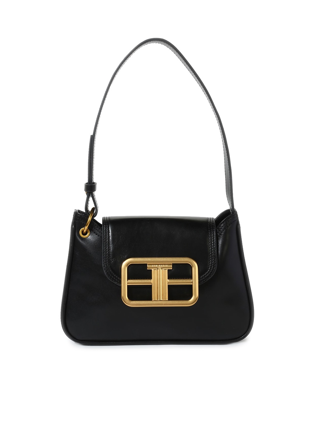 

Ted Baker Black Leather Structured Handheld Bag