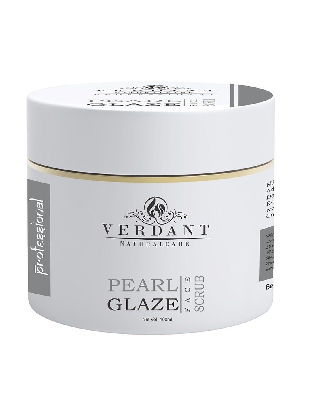 

Verdant Natural Care Pearl Glaze Face Scrub 100 ml, White