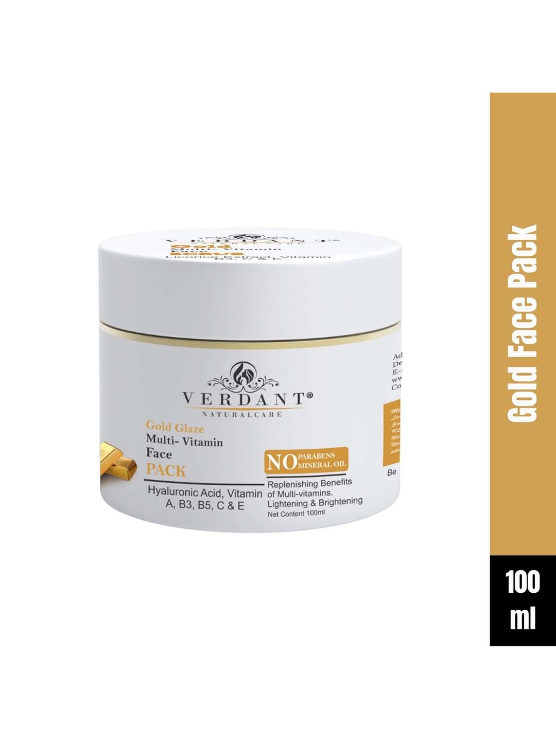 

Verdant Natural Care Gold Glaze Face Pack 100 ml, Transparent