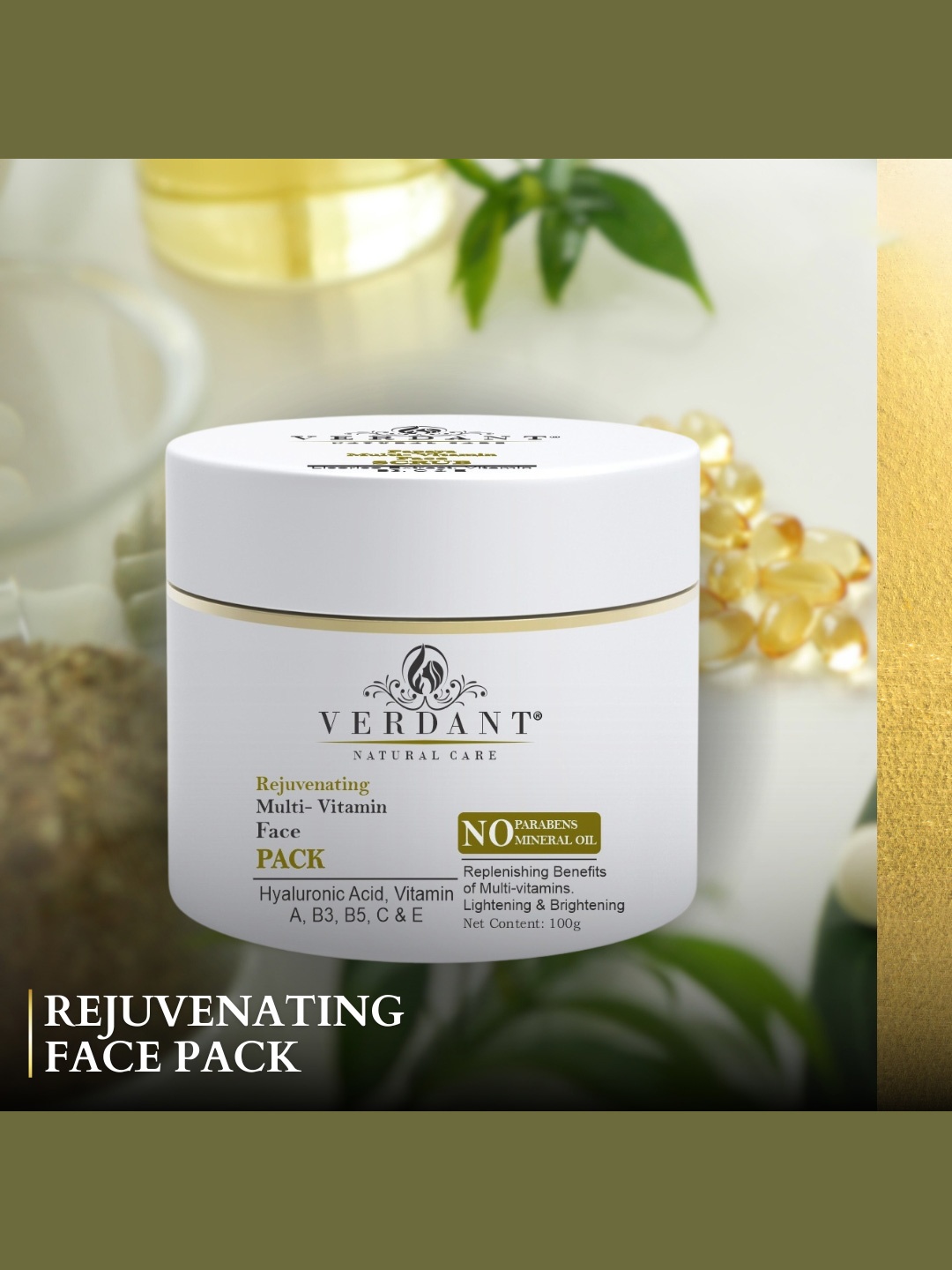 

Verdant Natural Care Rejuvenating Anti-Acne Face Pack 100 ml, Na