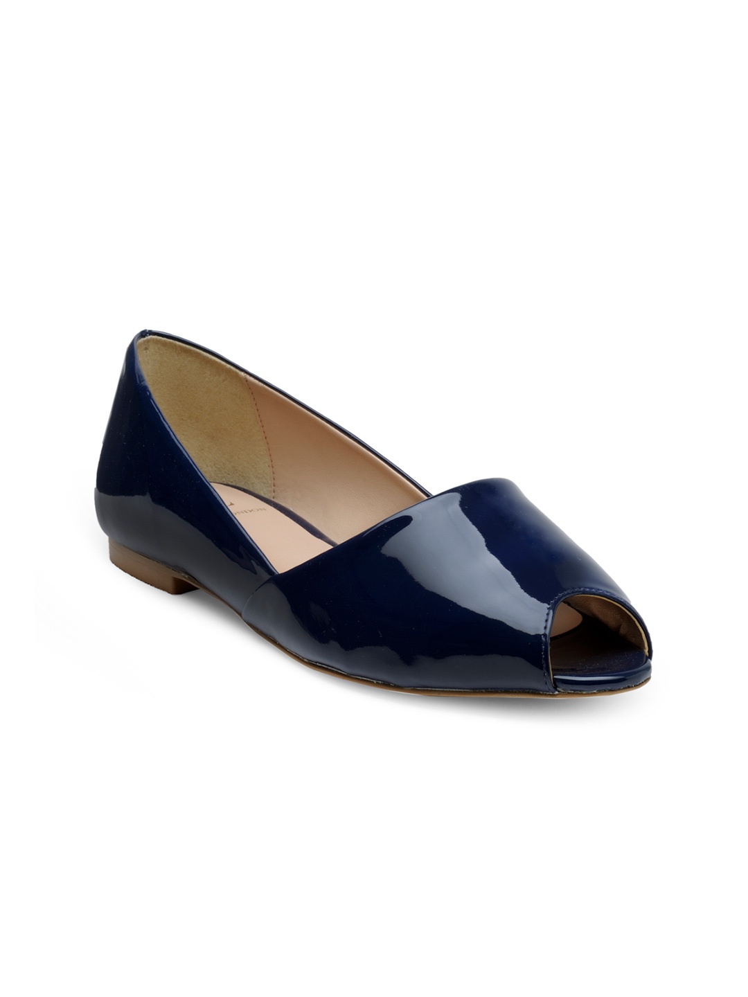 

Carlton London Women Navy Blue Solid Ballerinas