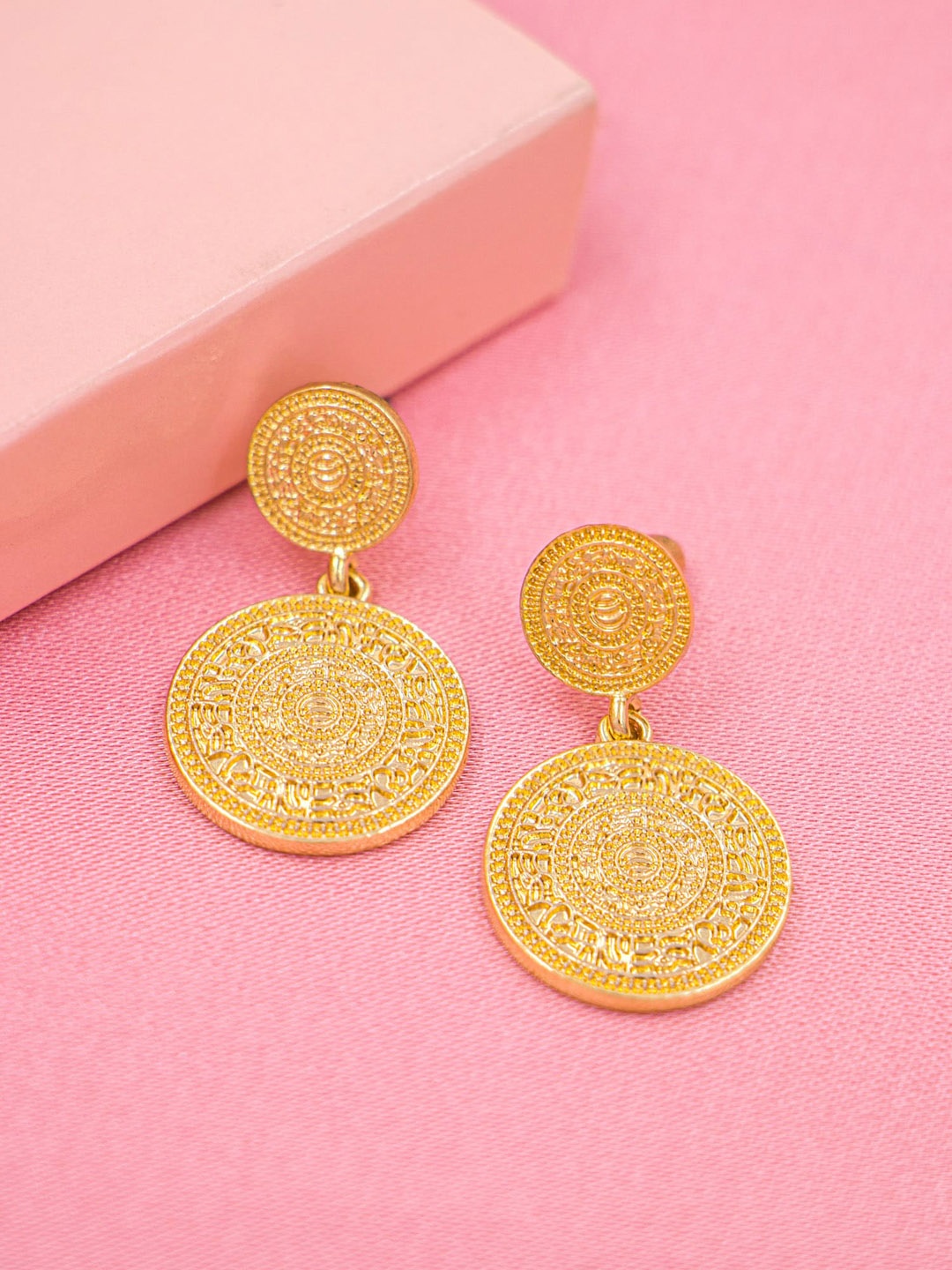 

Bellofox Women Gold-Toned Contemporary Drop Earrings