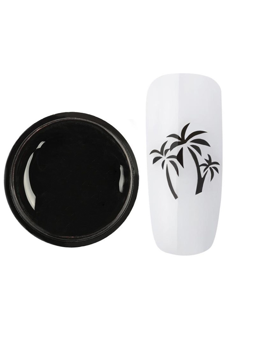 

ROSALIND Hybrid Vernis Semi Permanent UV Nail Art Stamping Gel Nail Polish 5 ml - A252, Black
