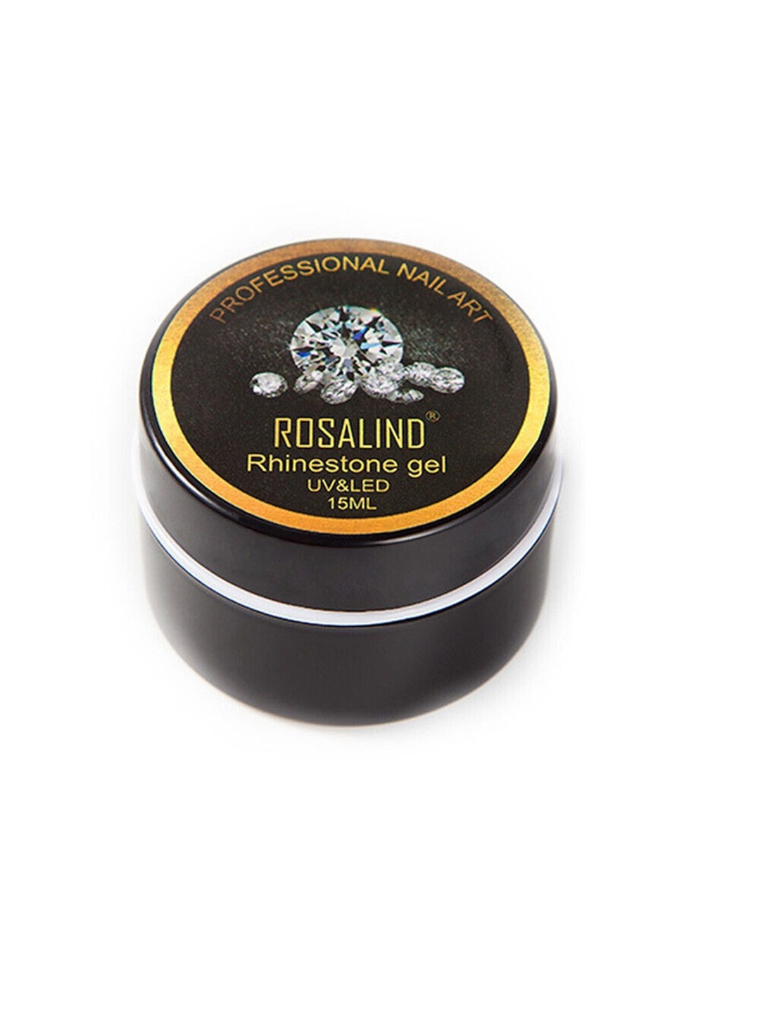 ROSALIND Rhinestones Gems Decorations Extra Strong UV Gel Nail Art Glue - 15 ml, Transparent