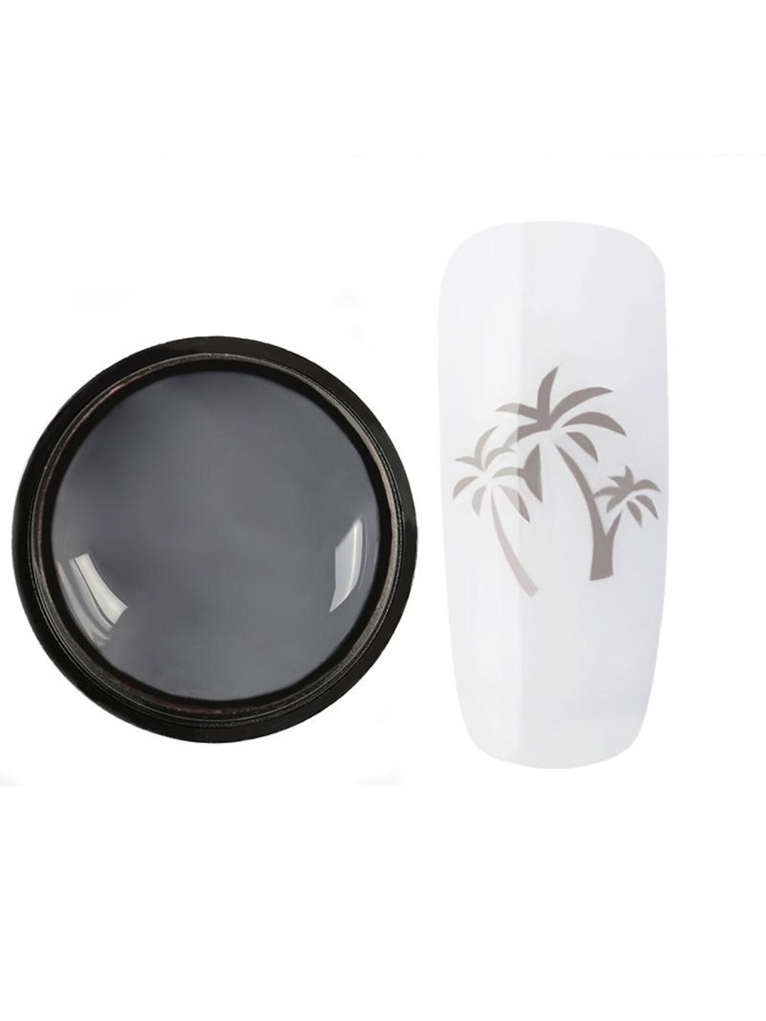 

ROSALIND Hybrid Vernis Semi Permanent UV Nail Art Stamping Gel Nail Polish 5 ml - A258, Grey