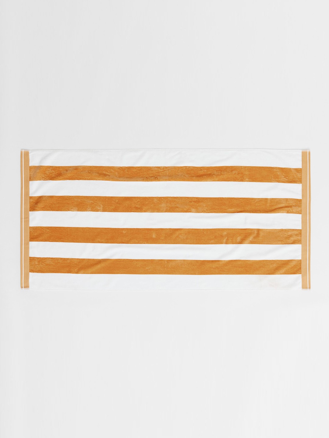 

H&M Beige & White Striped Pure Cotton Beach Towel